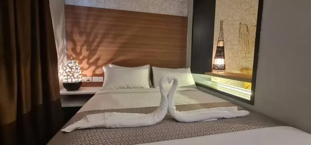 Bed in D Elegance Hotel Nusajaya Bed in D Elegance Hotel Nusajaya