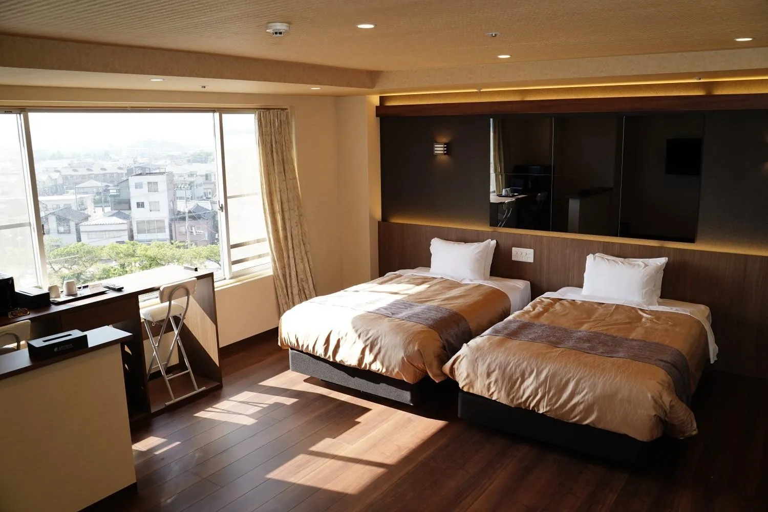 Bed in LiVEMAX RESORT Kaga Yamashiro