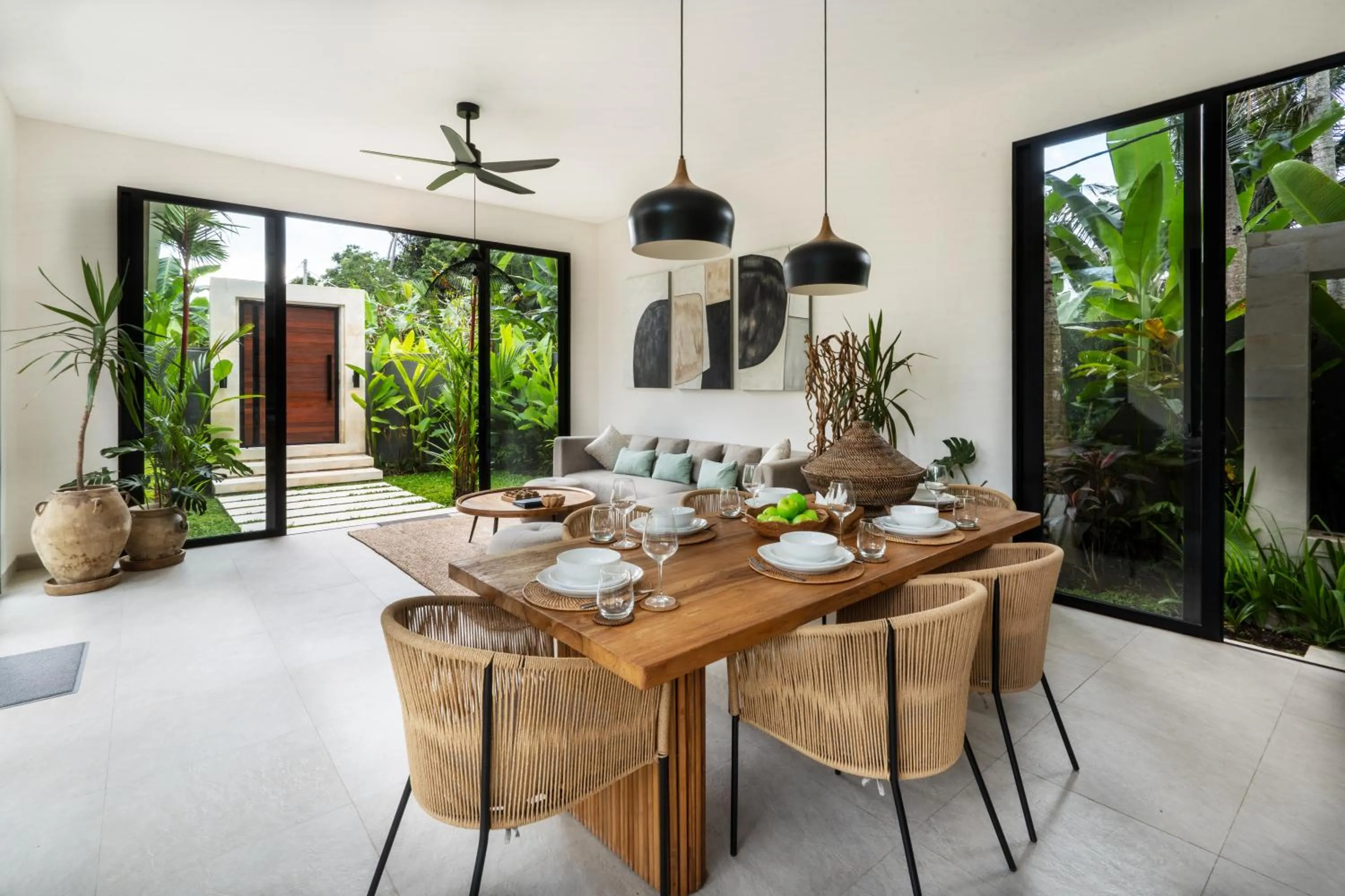 Seating area in Nelly Ubud Villa by BaliSuperHost