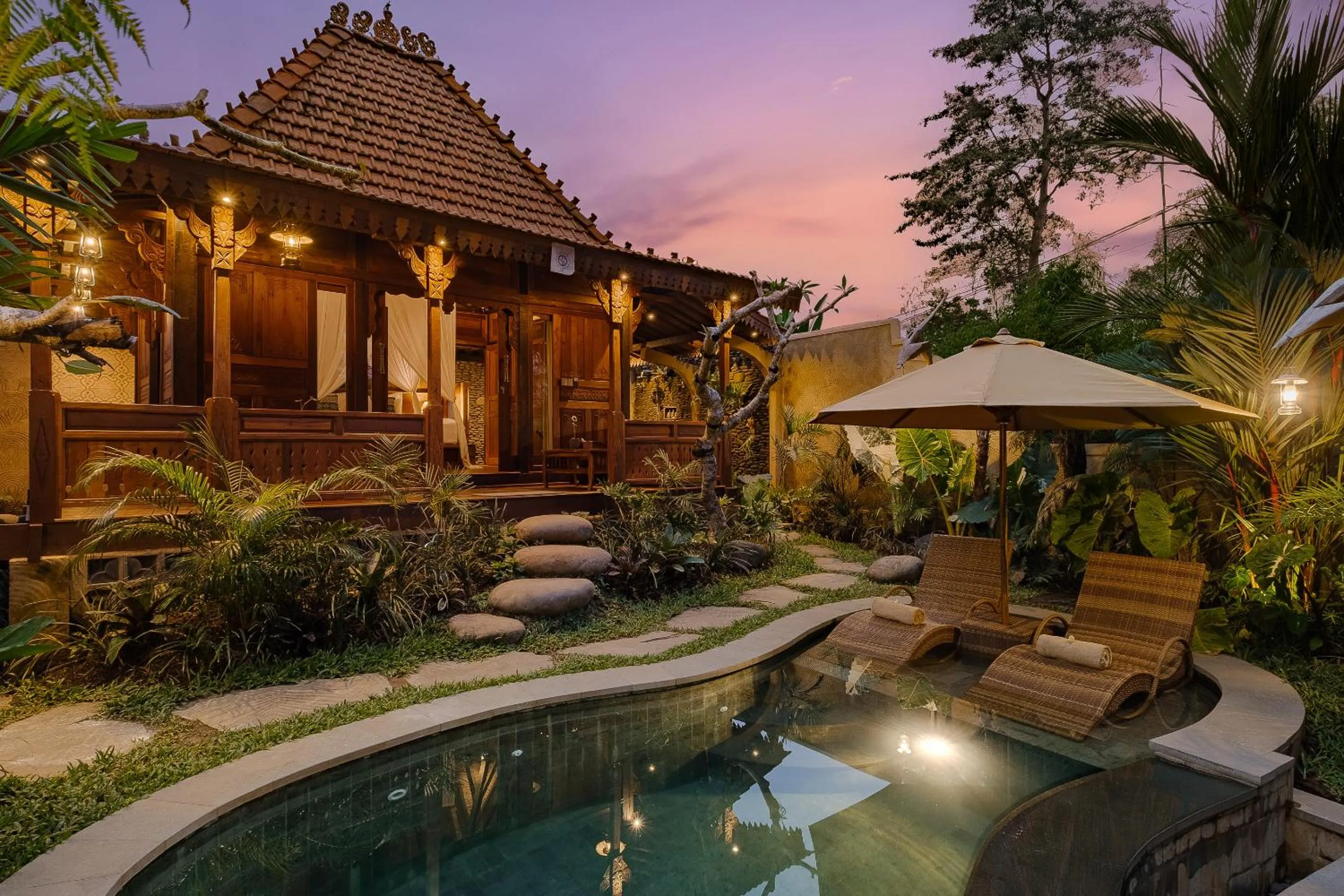 Villa with Private Pool in Hidden Saren Villa Ubud
