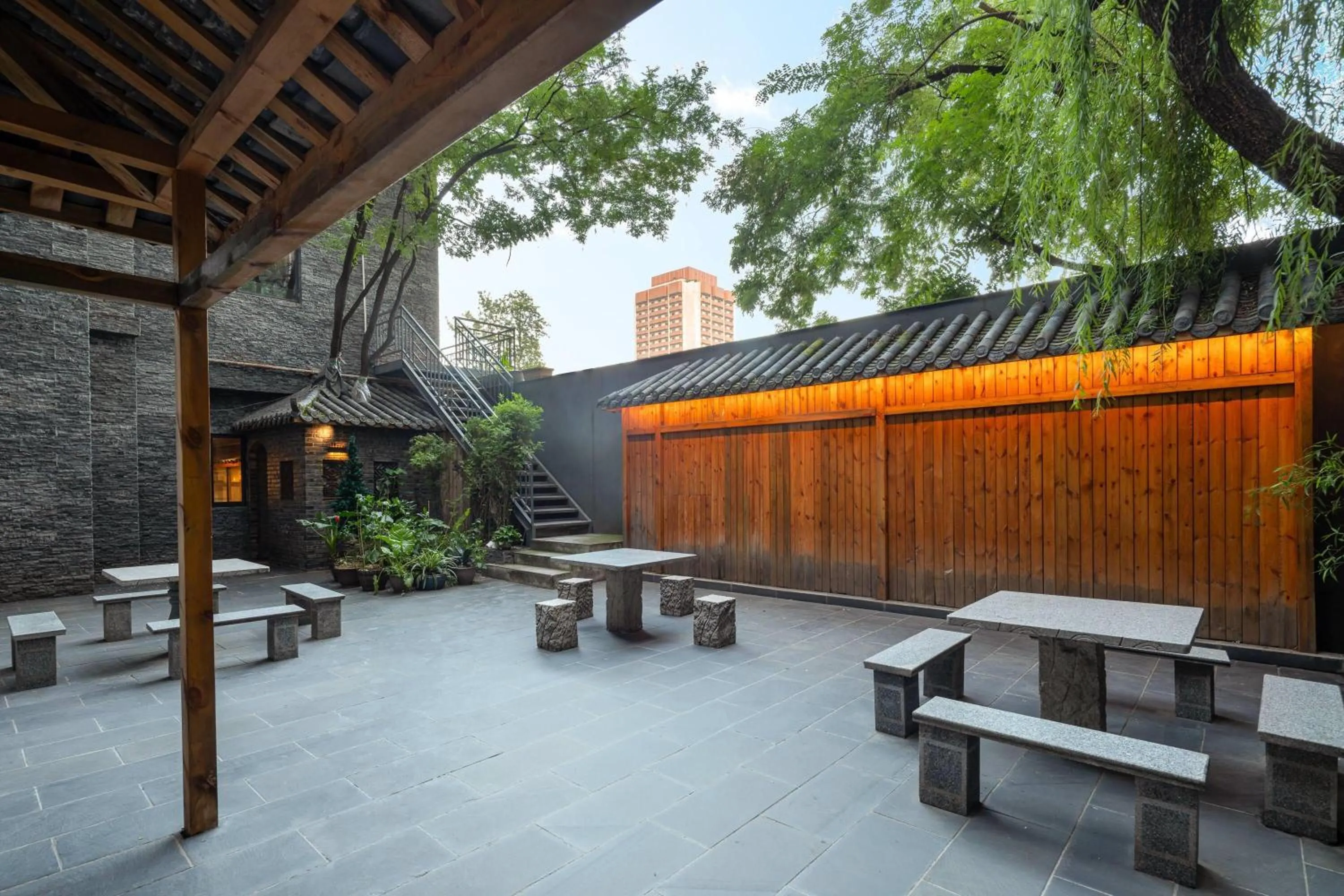 Inner courtyard view in Days Hotel by Wyndham Chengdu Renmin South Road