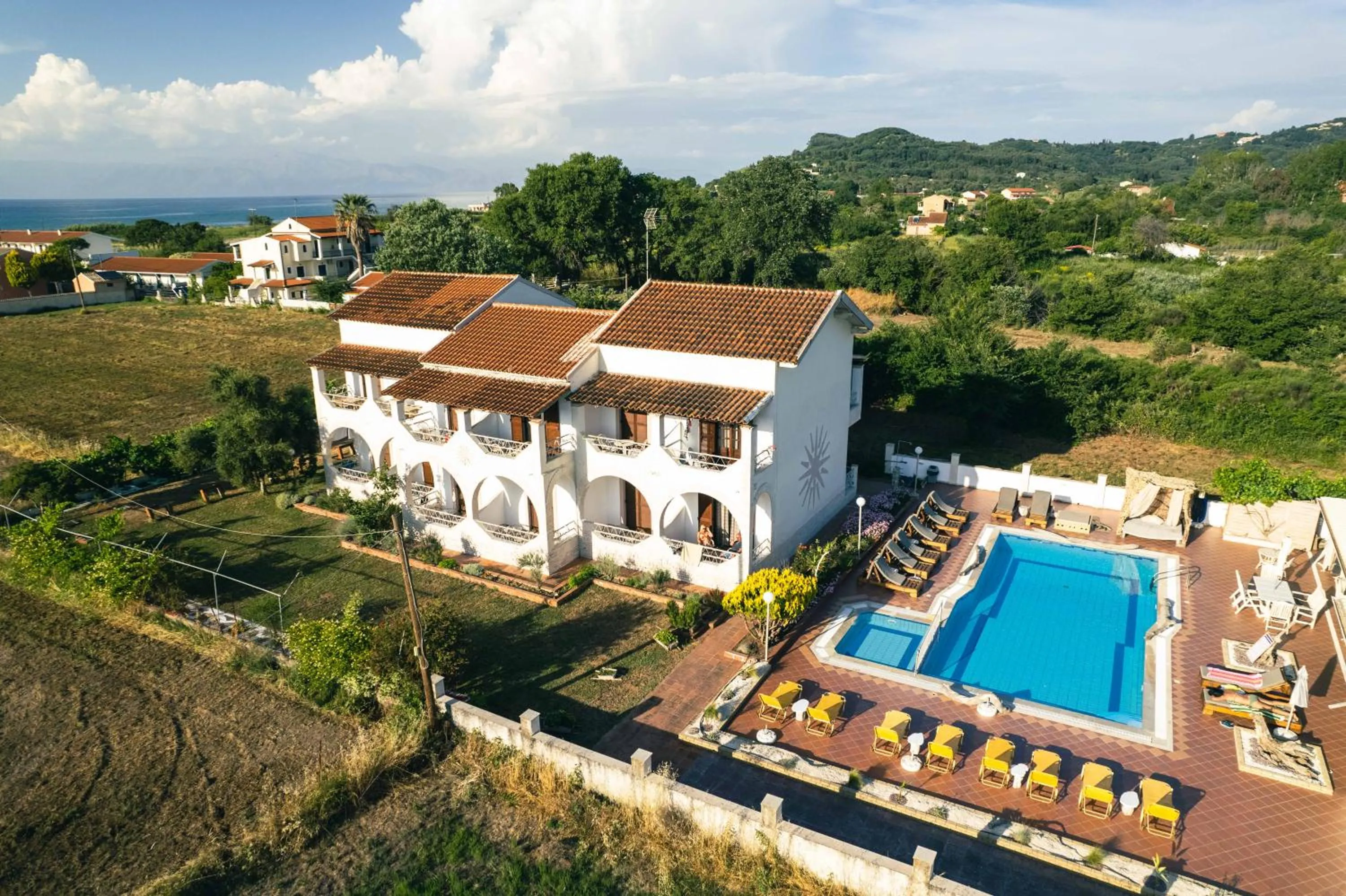 Property building in Villa Del Sol Corfu