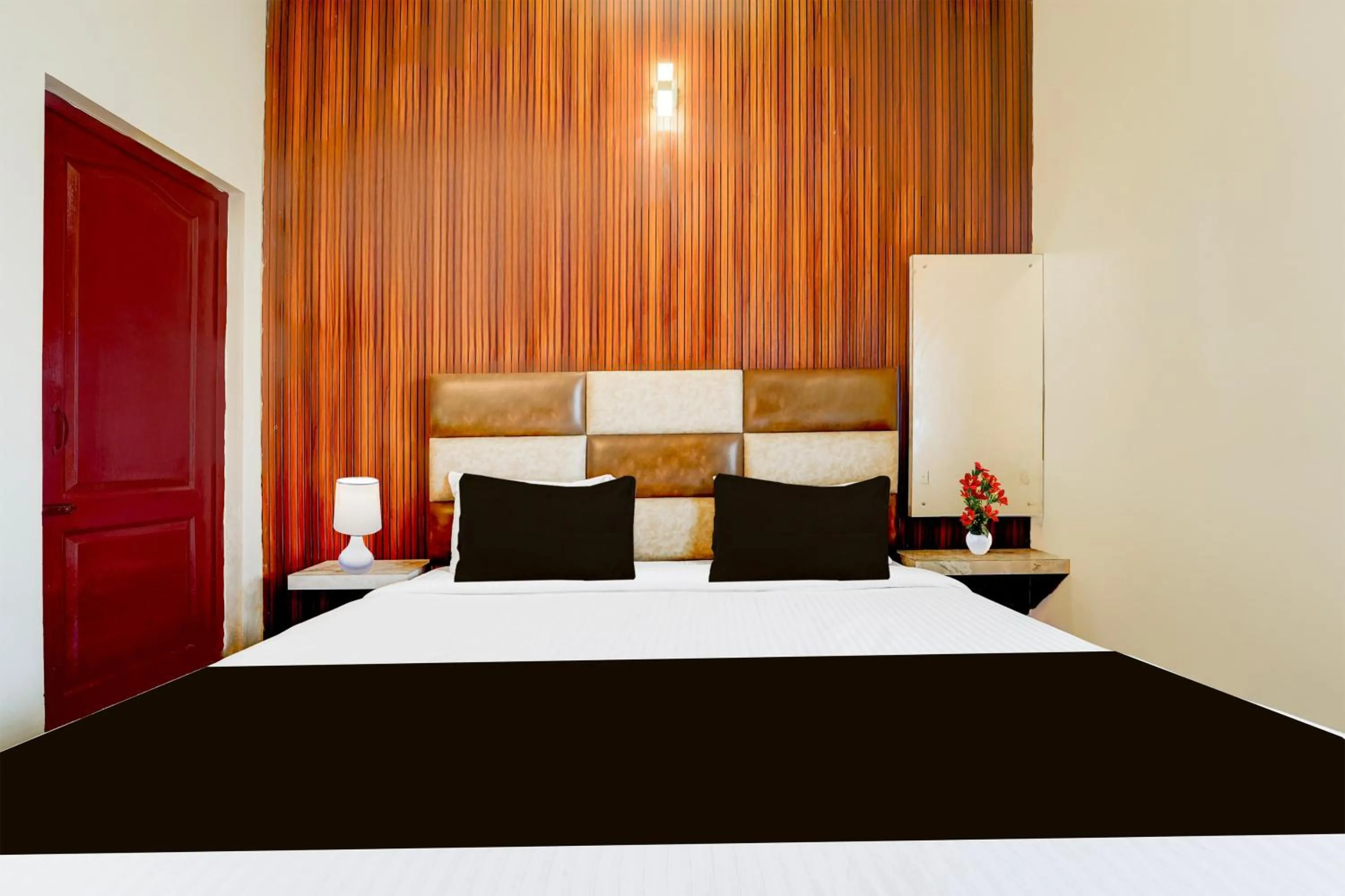 Bedroom in Hotel O Singanallur Railway Junction Formerly 2D Residency