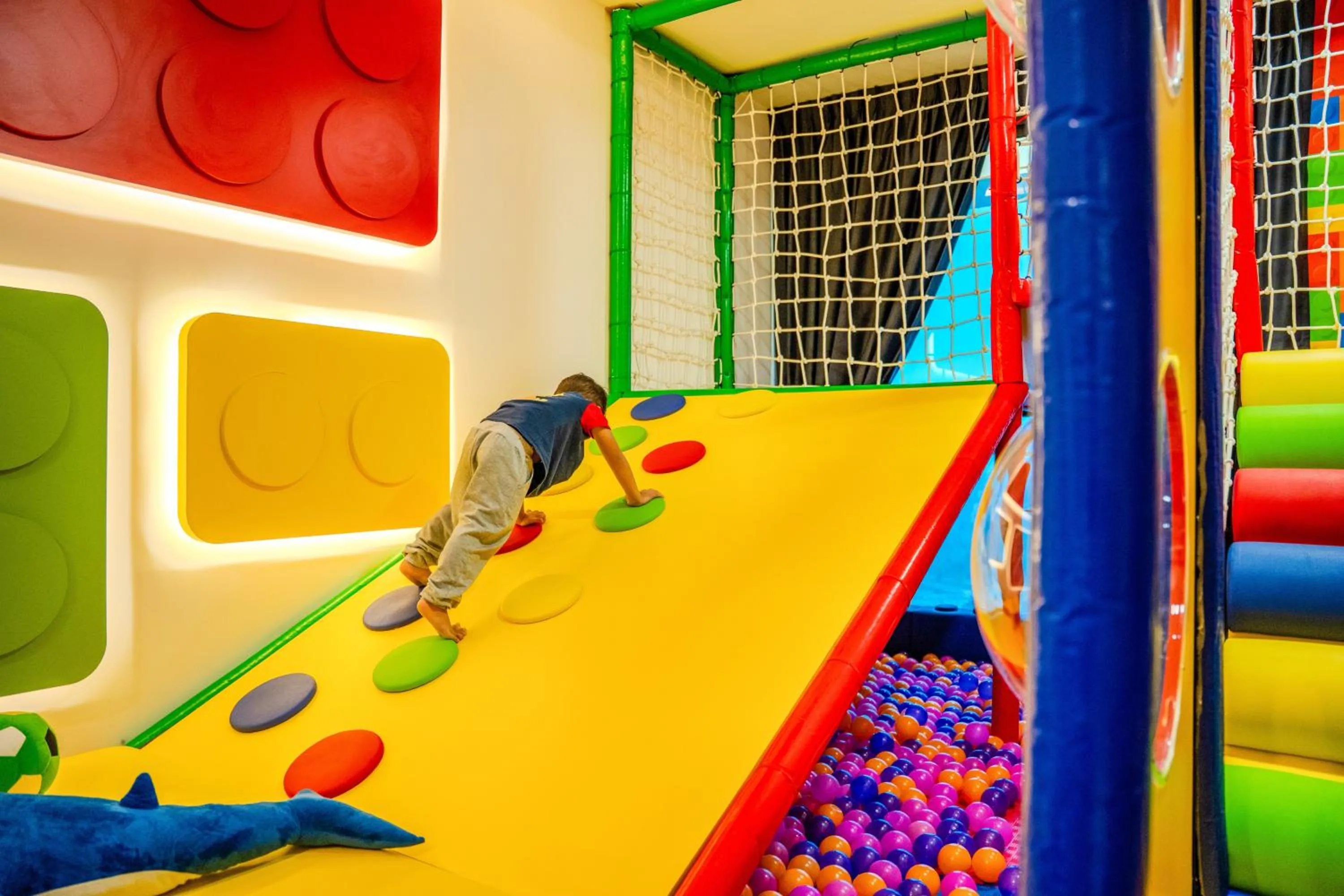 Lego Theme Slide Playground with Ball Pool in Macrolink Medini Theme Suite by Nest Home - Near Legoland