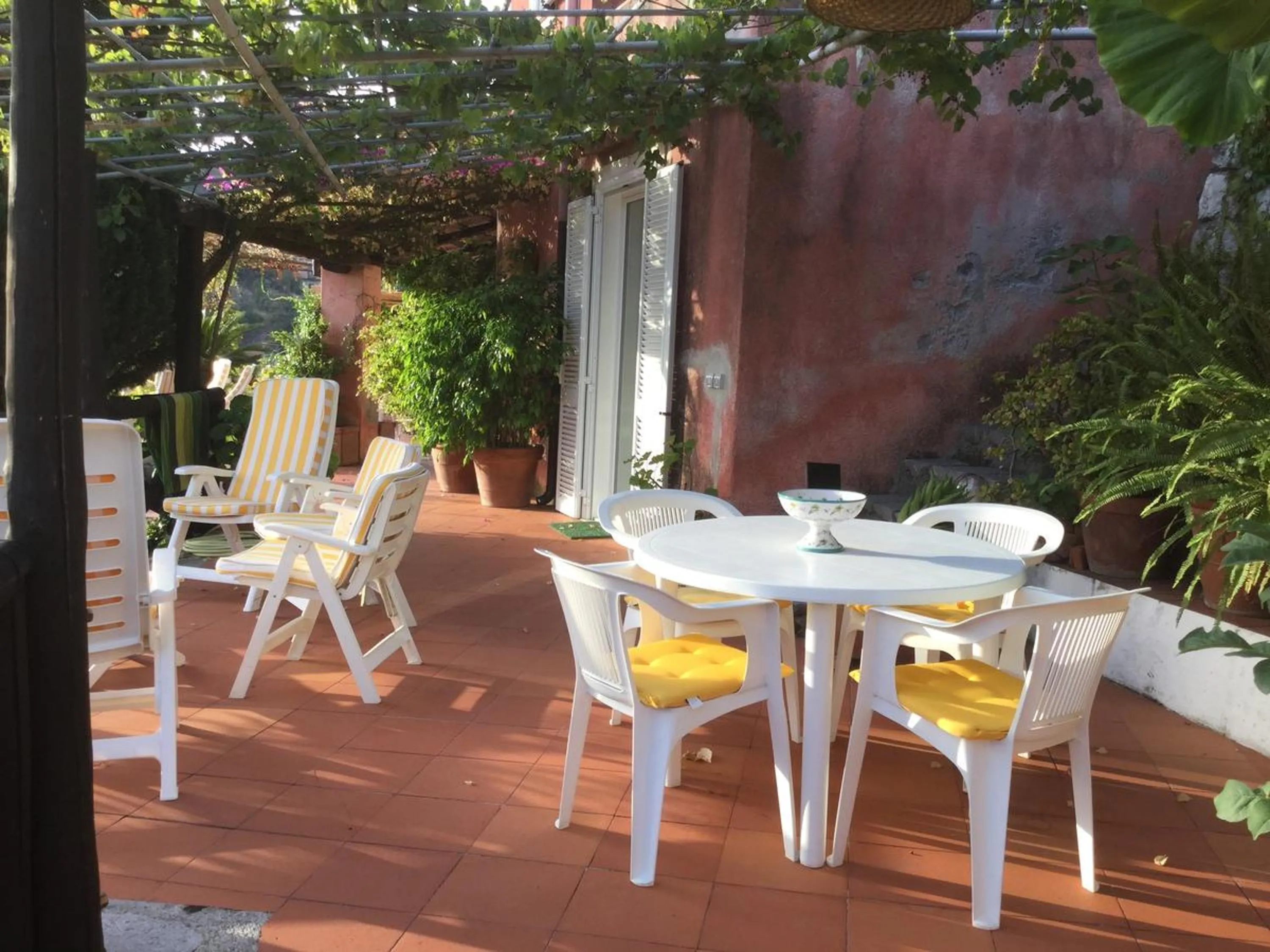 Patio in B&B Le Tre Casette