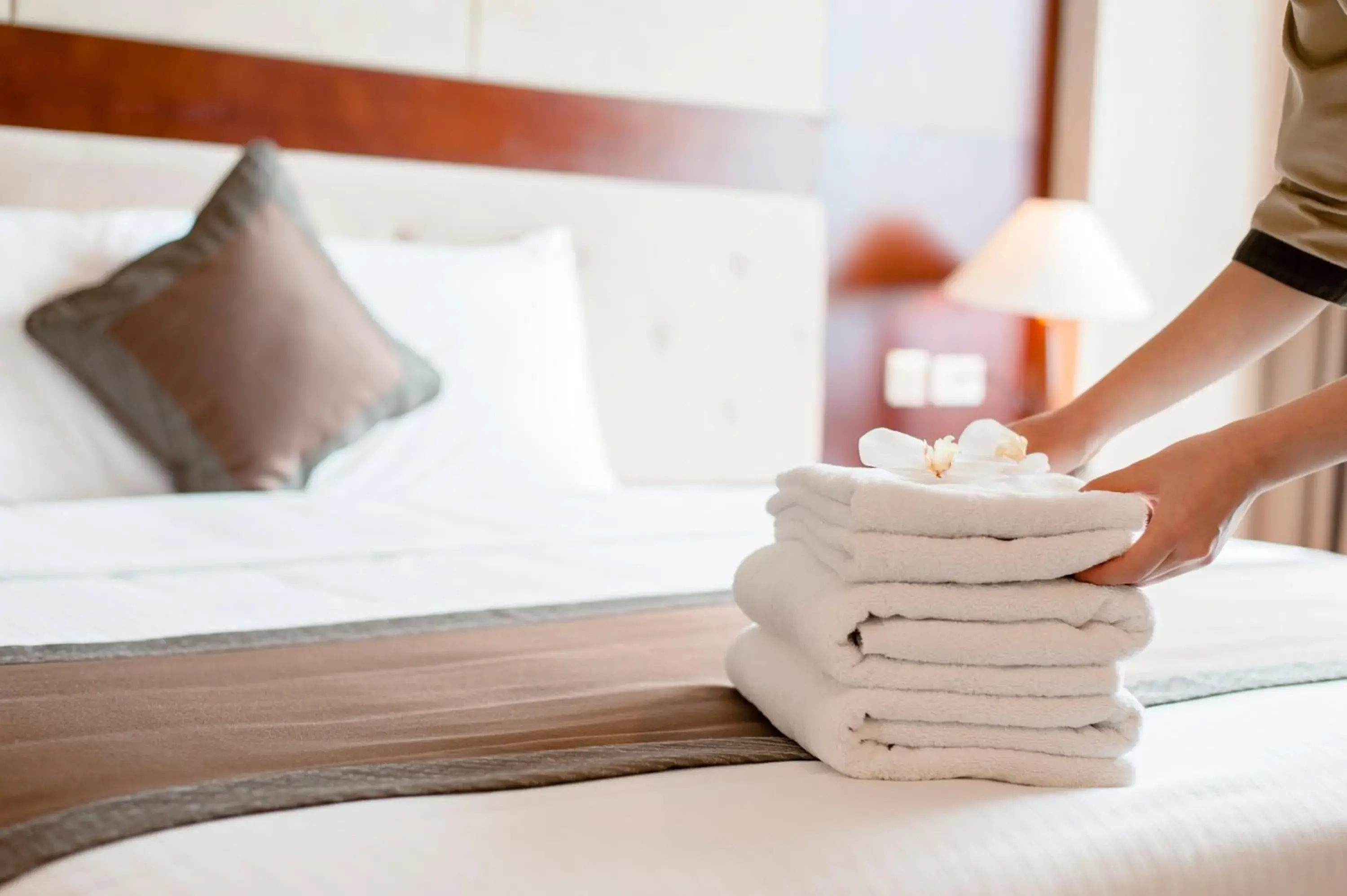 Bed in Muong Thanh Grand Lao Cai Hotel Bed in Muong Thanh Grand Lao Cai Hotel