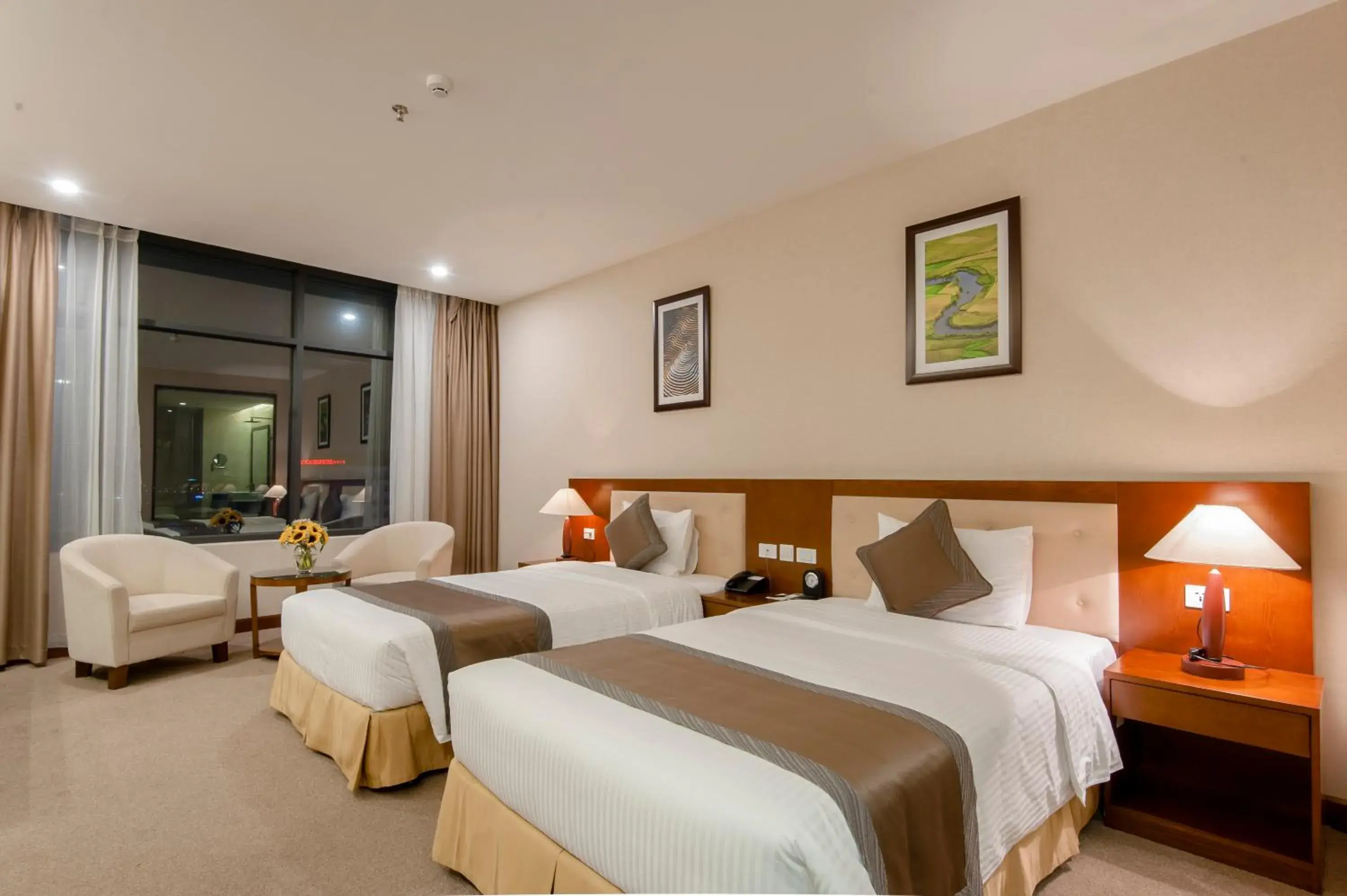 Bed in Muong Thanh Grand Lao Cai Hotel Bed in Muong Thanh Grand Lao Cai Hotel