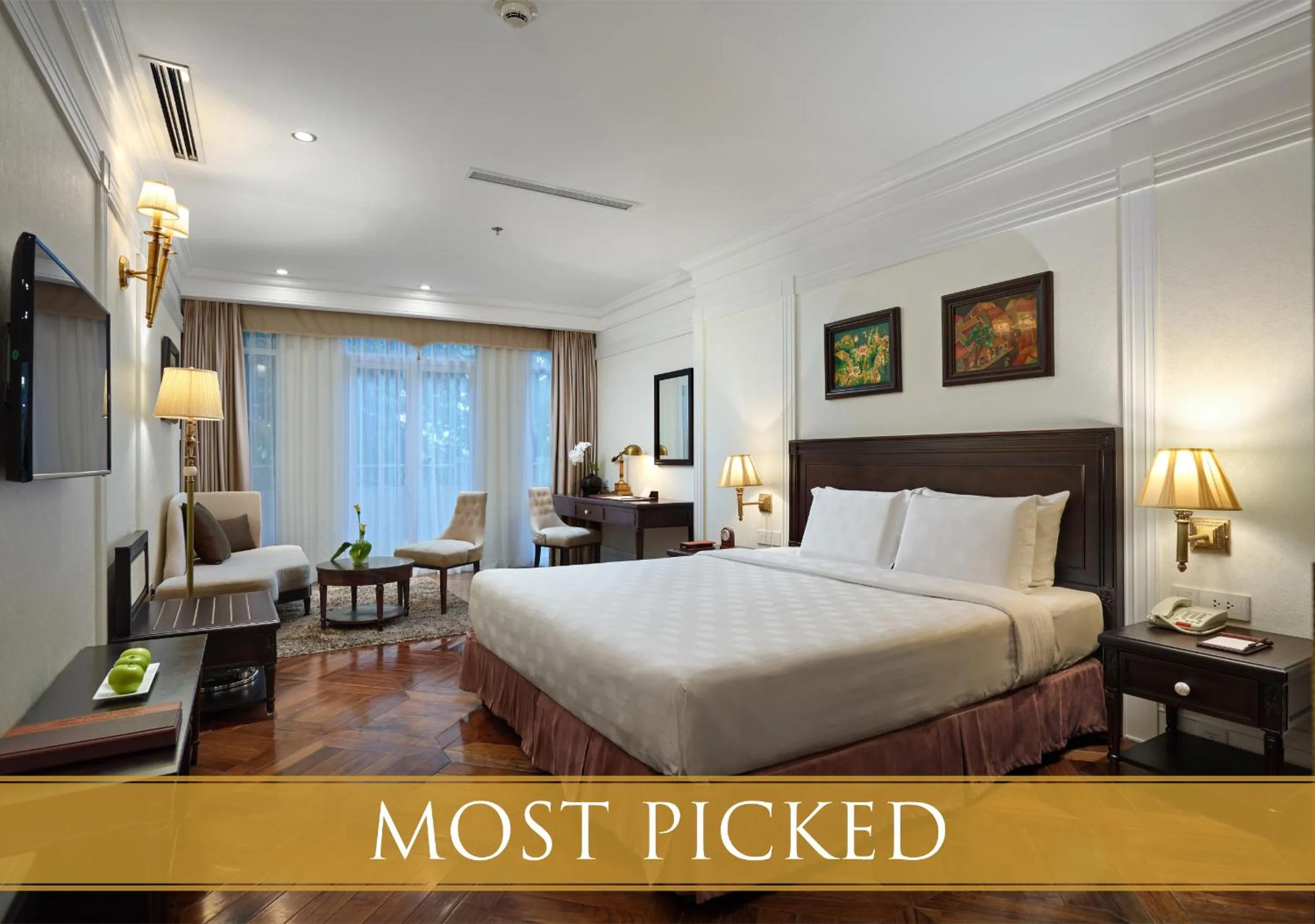 Bedroom, Bed in Silk Path Boutique Hanoi