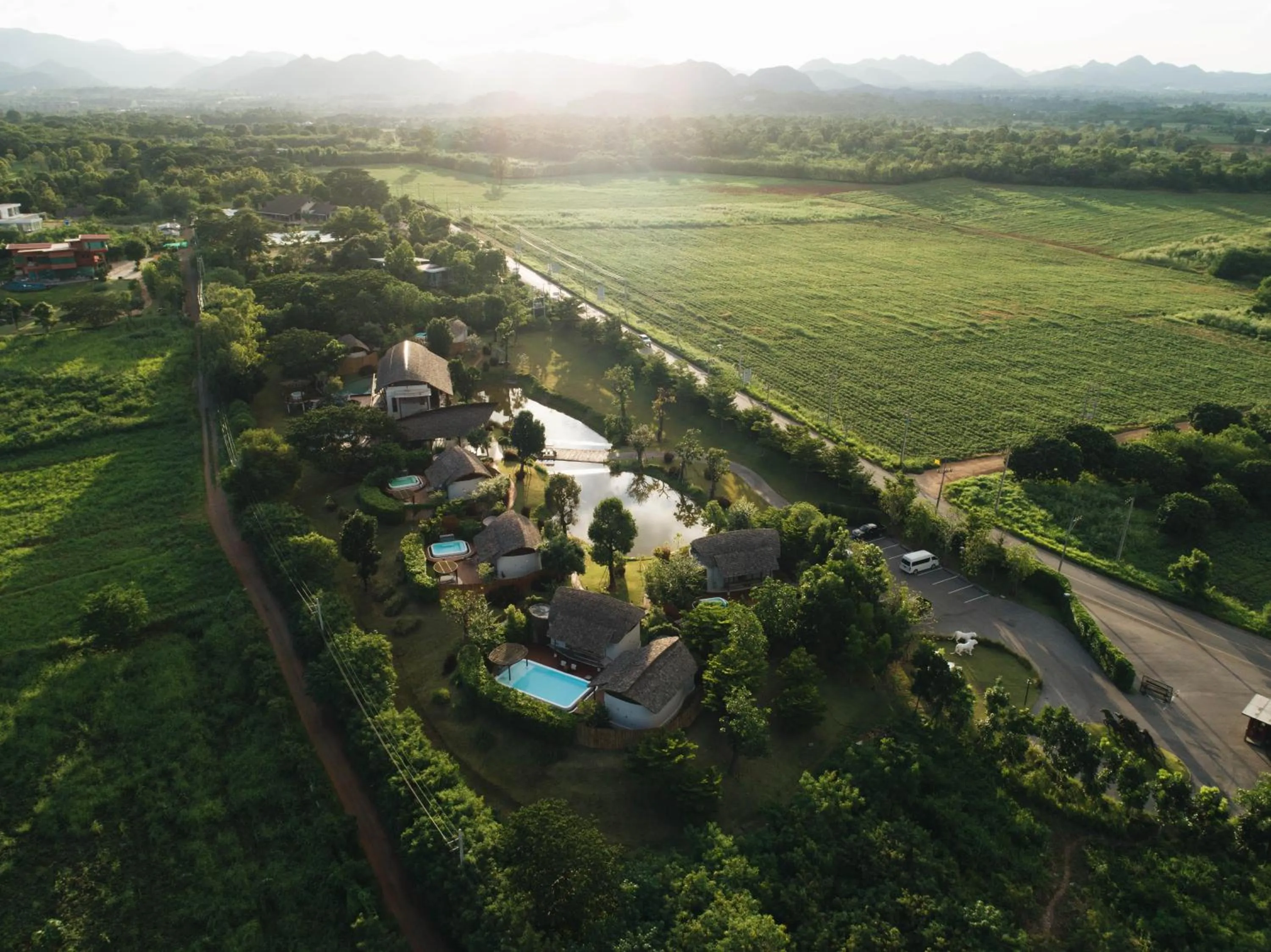 Bird's eye view in Boribot Pool Resort