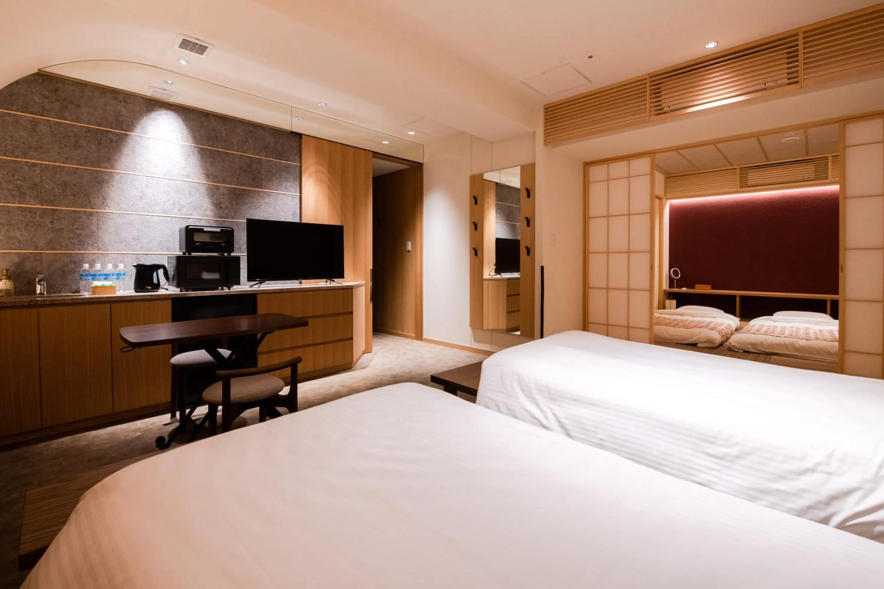 Bed in GuestHouse MIYABI Premium
