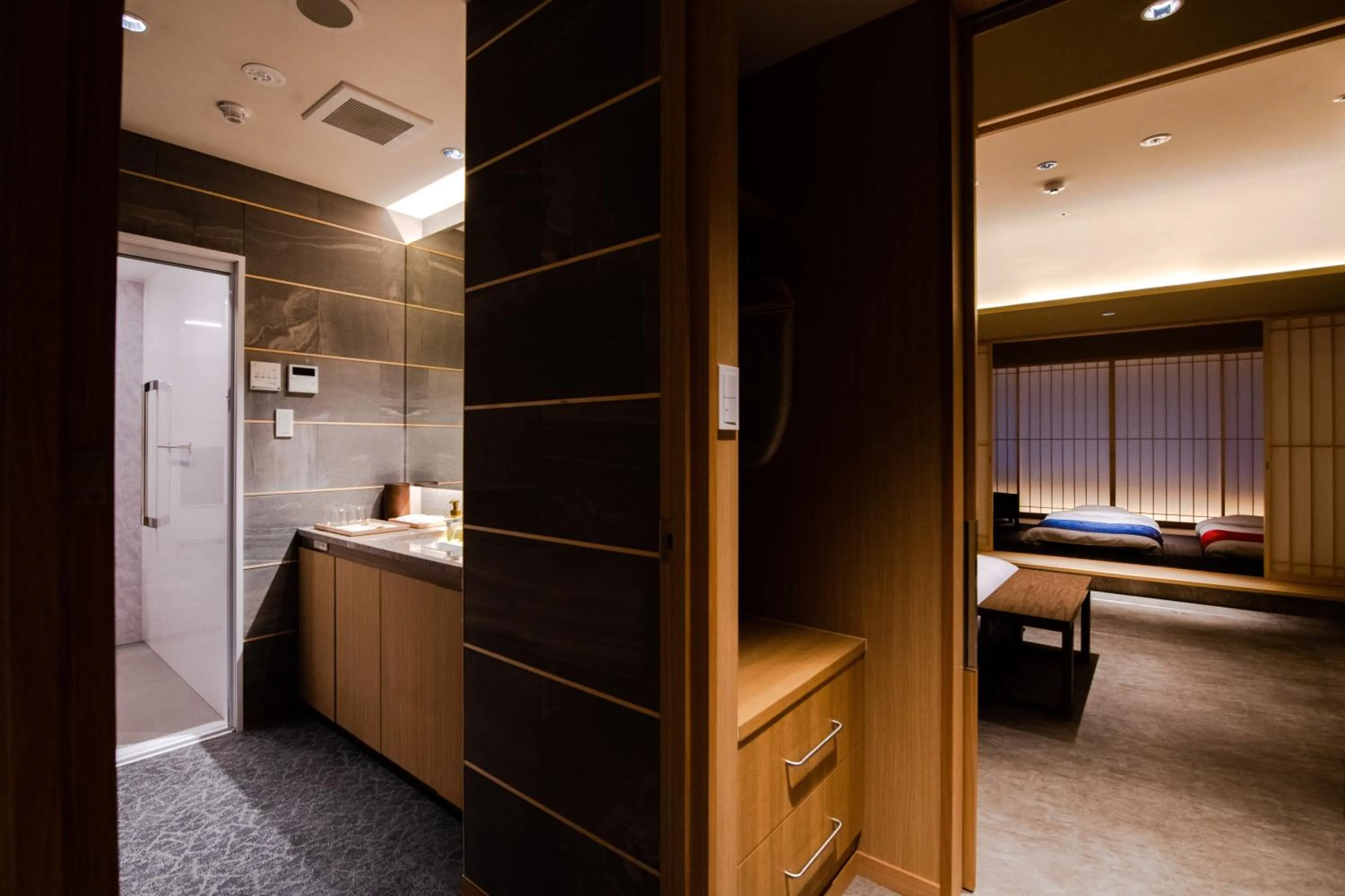 Bed in GuestHouse MIYABI Premium