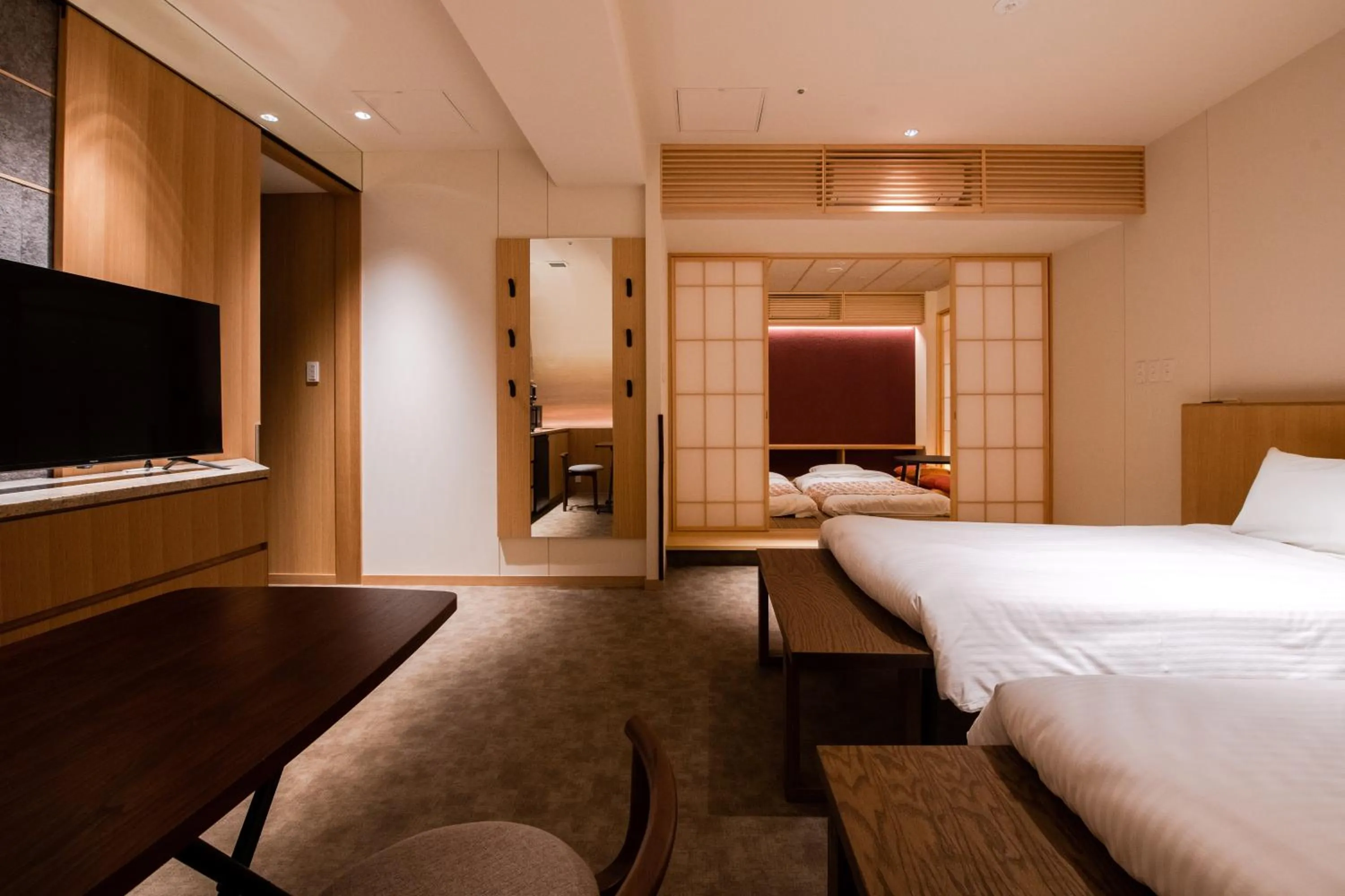 Bed in GuestHouse MIYABI Premium