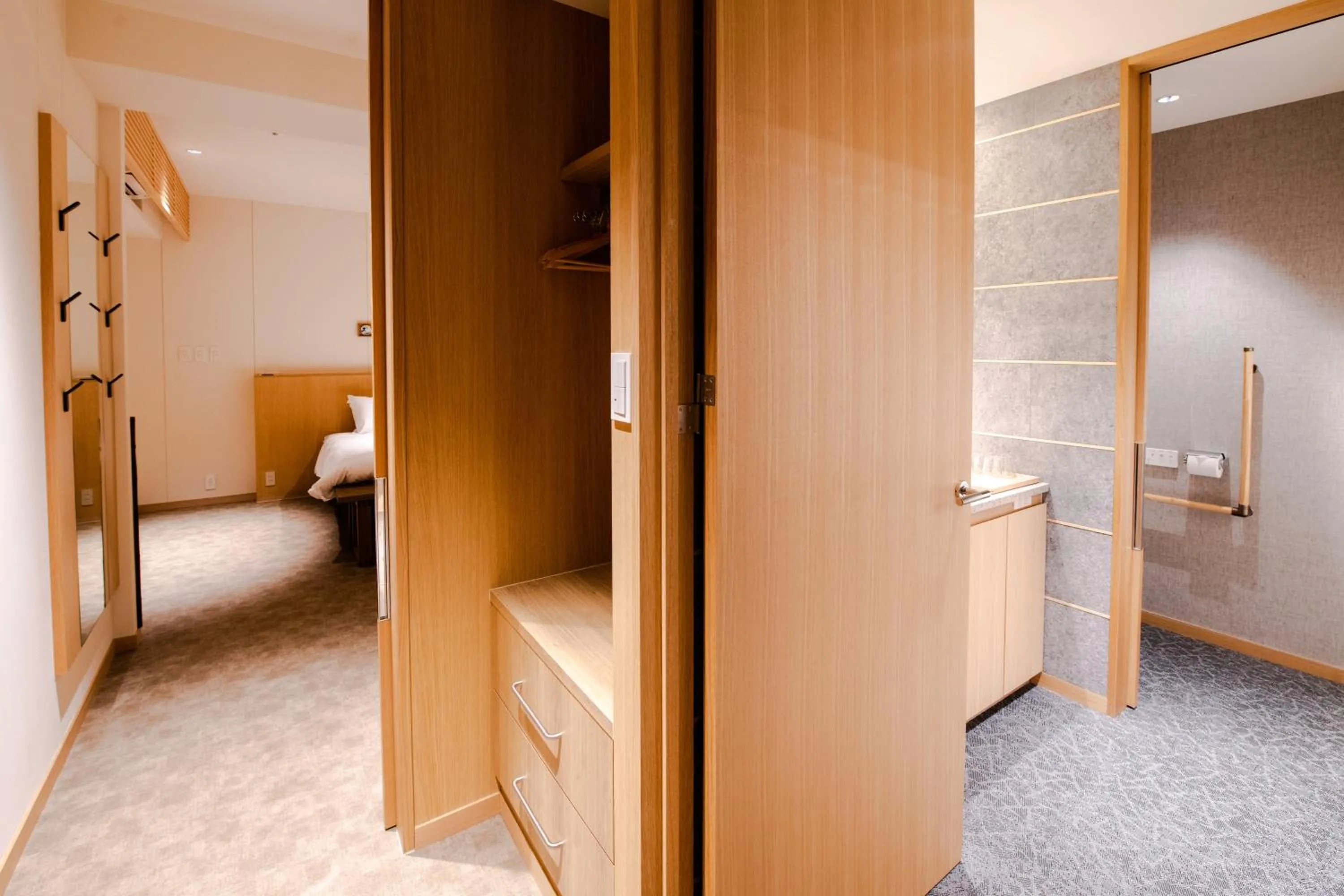 Bed in GuestHouse MIYABI Premium