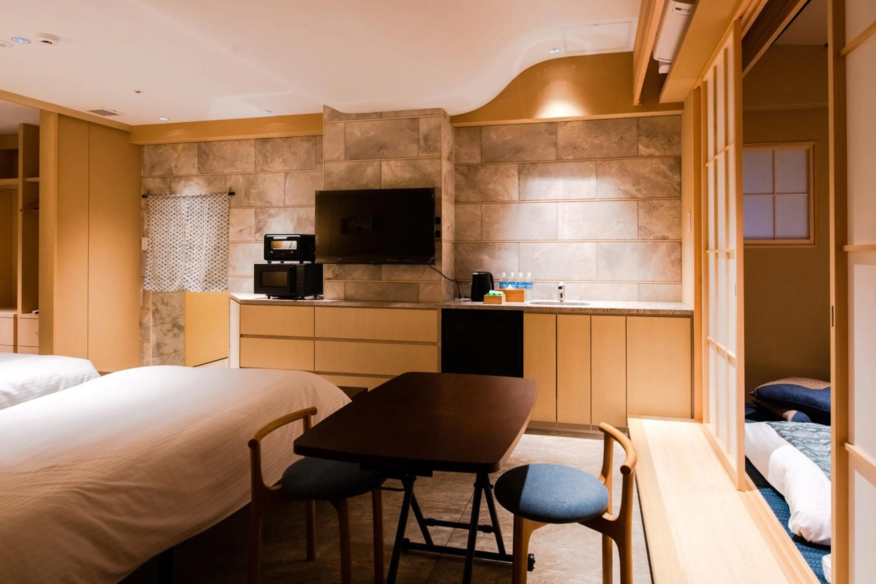 Bed in GuestHouse MIYABI Premium