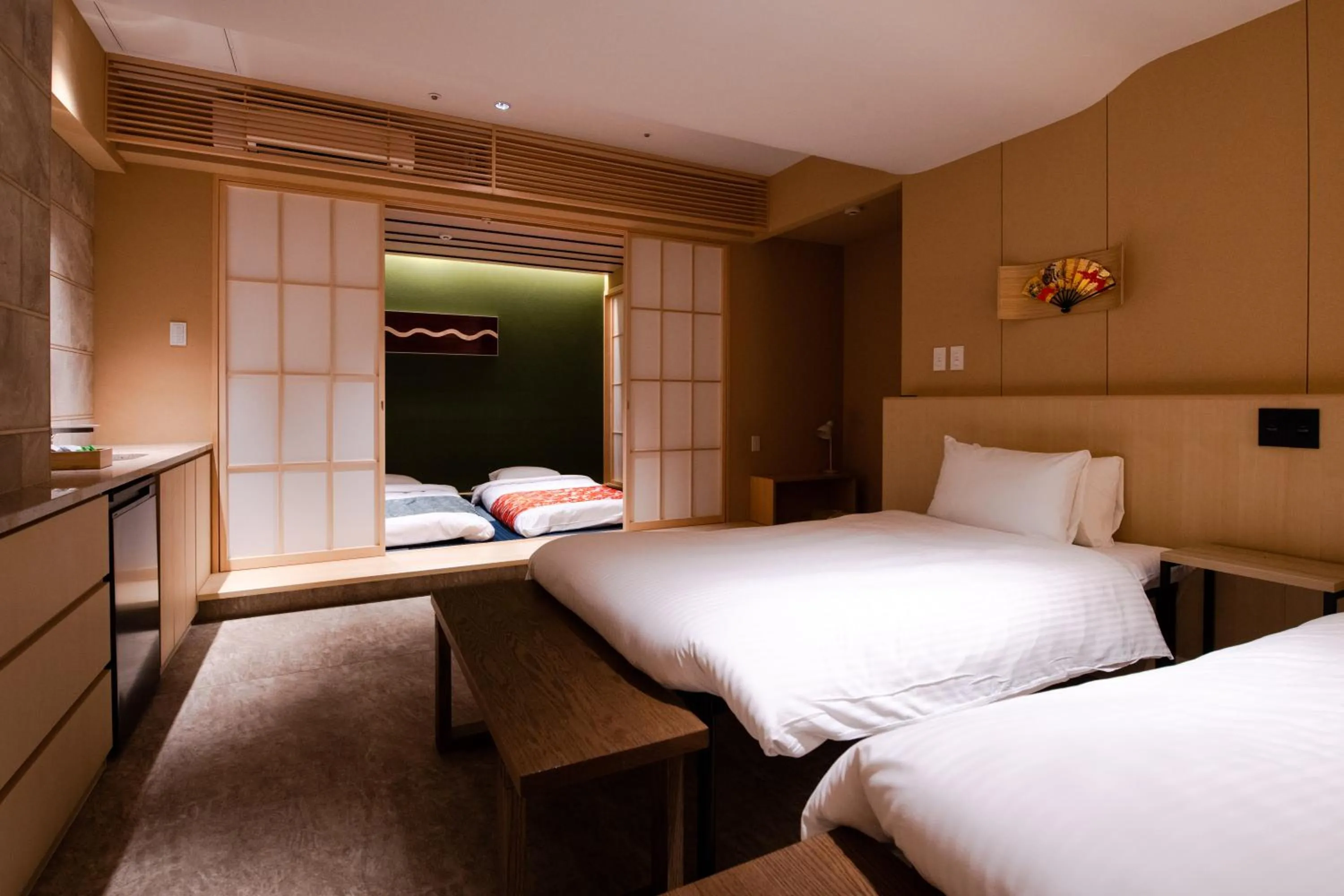Bed in GuestHouse MIYABI Premium