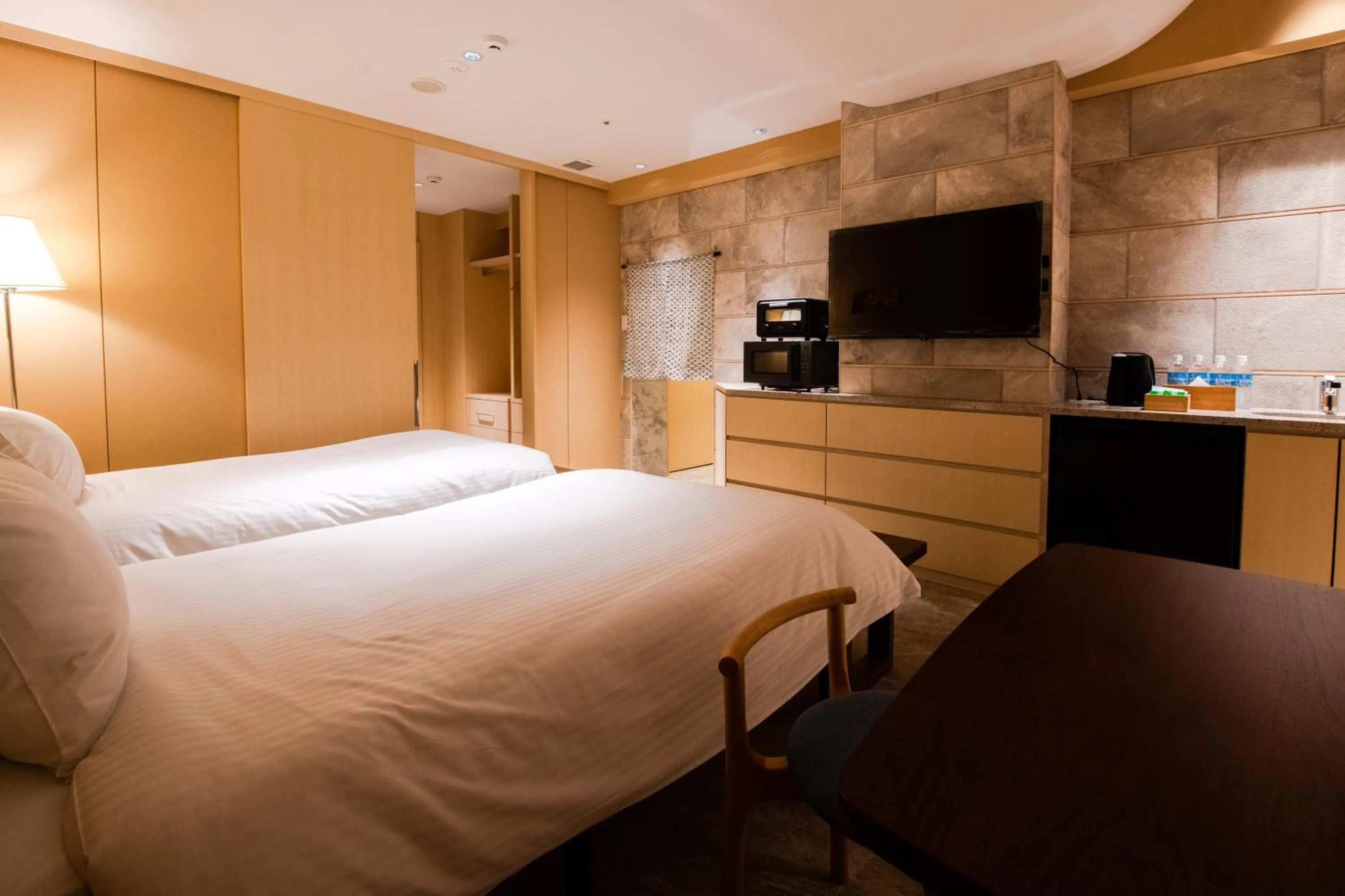 Bed in GuestHouse MIYABI Premium