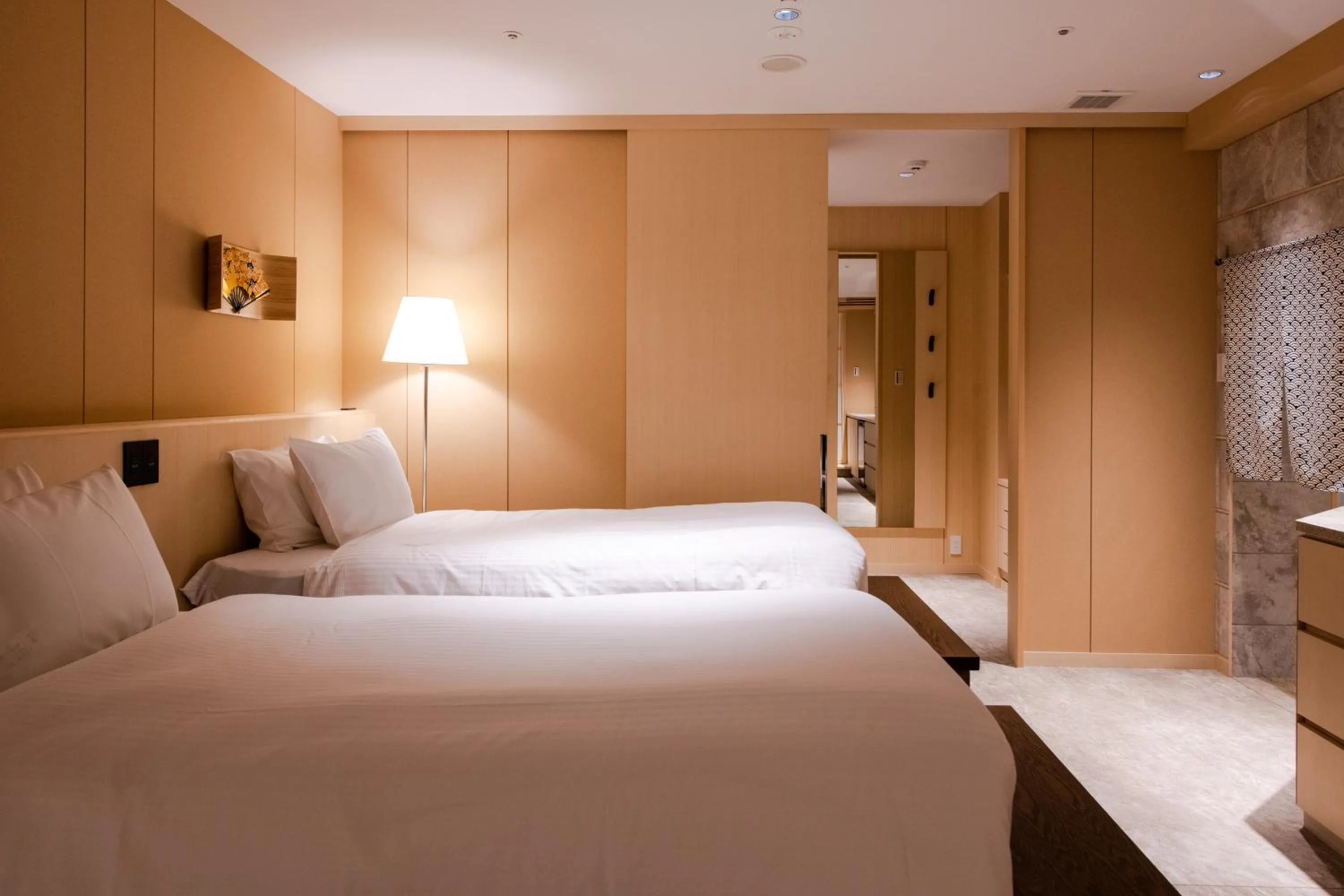 Bed in GuestHouse MIYABI Premium