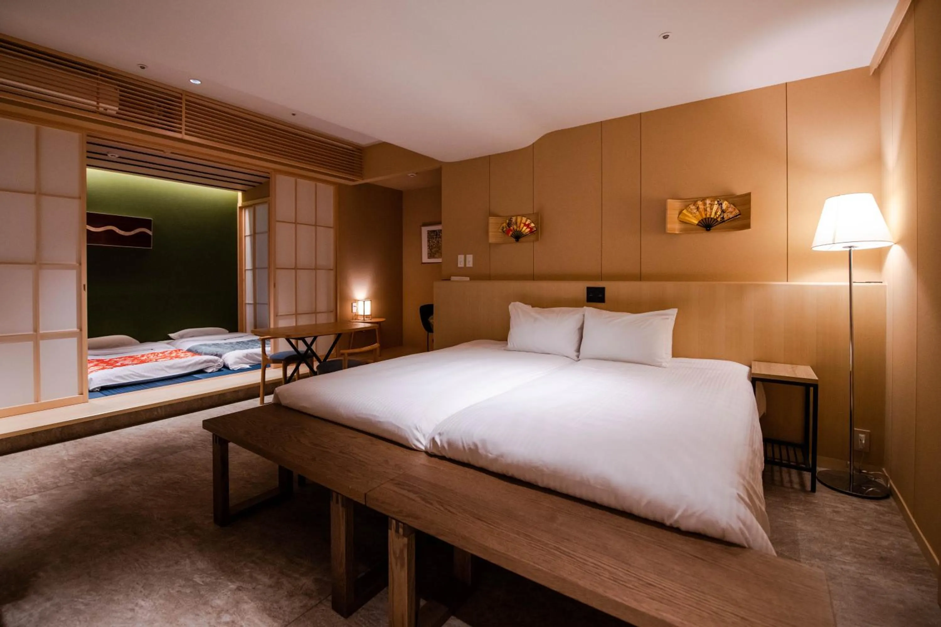 Bed in GuestHouse MIYABI Premium