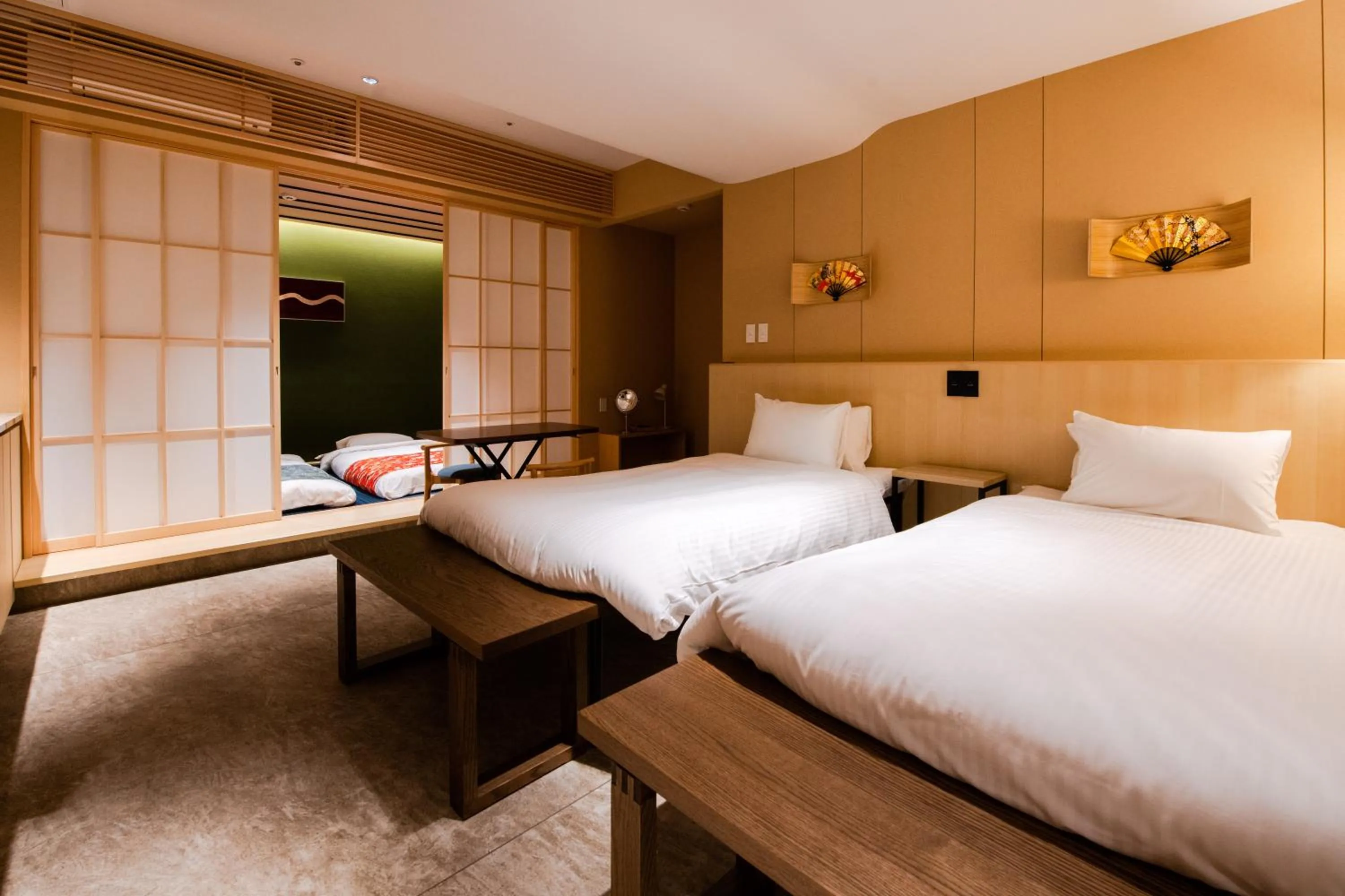 Bed in GuestHouse MIYABI Premium