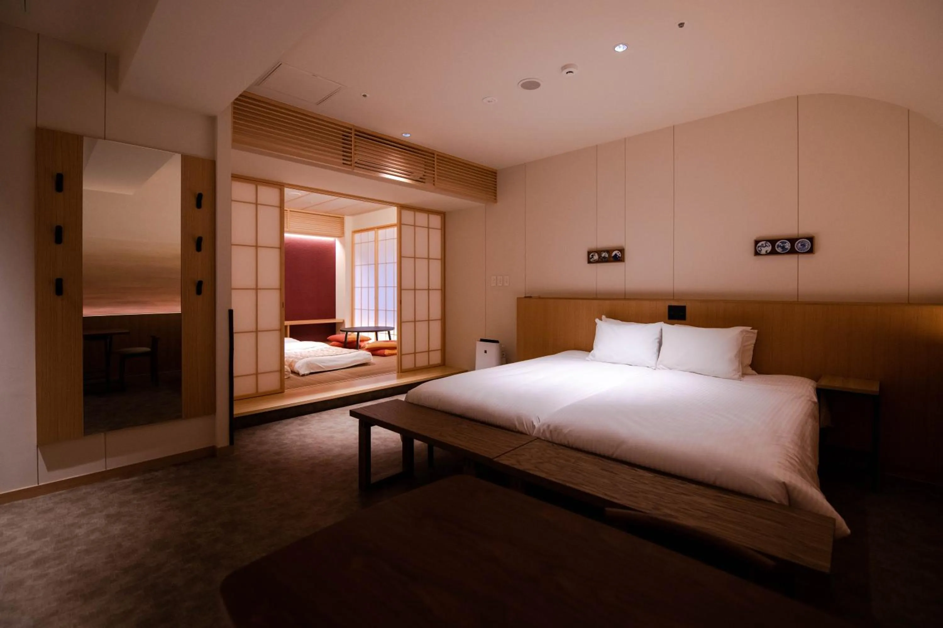 Bed in GuestHouse MIYABI Premium