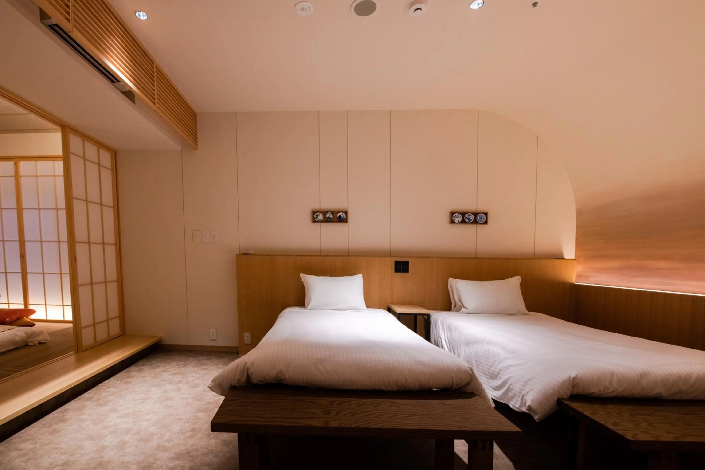 Bed in GuestHouse MIYABI Premium