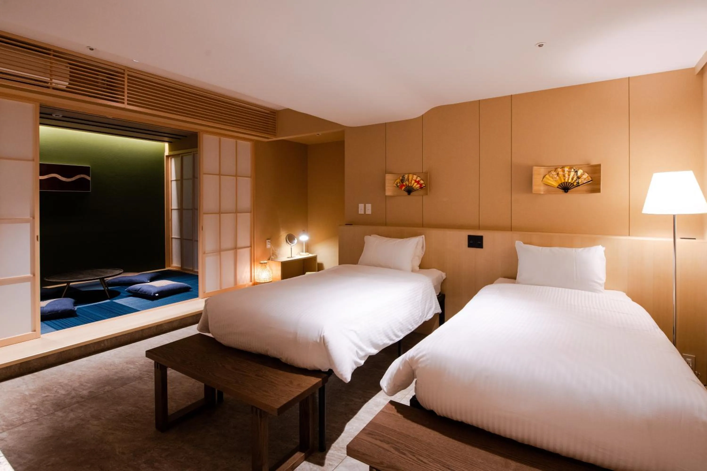 Bed in GuestHouse MIYABI Premium