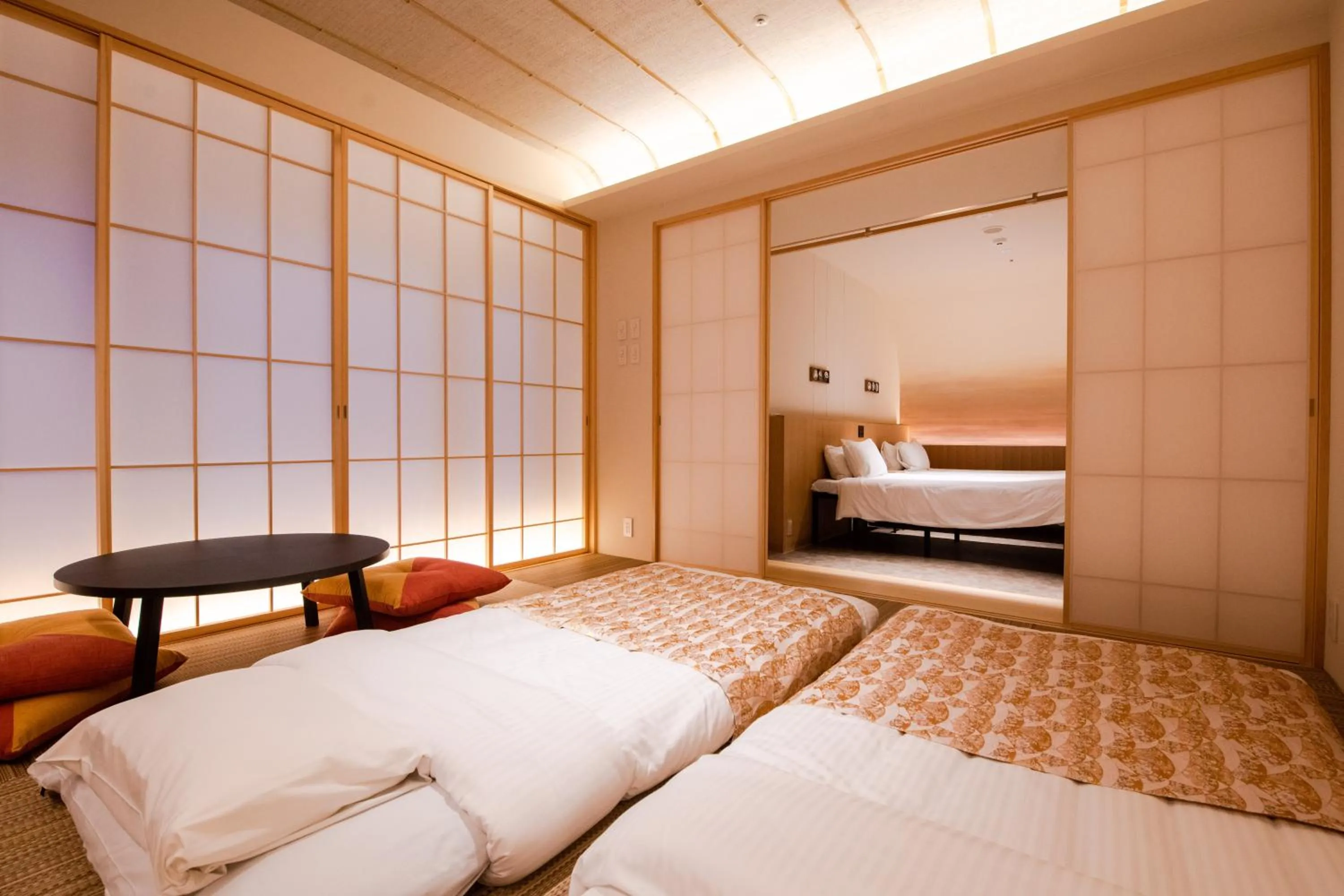 Bed in GuestHouse MIYABI Premium
