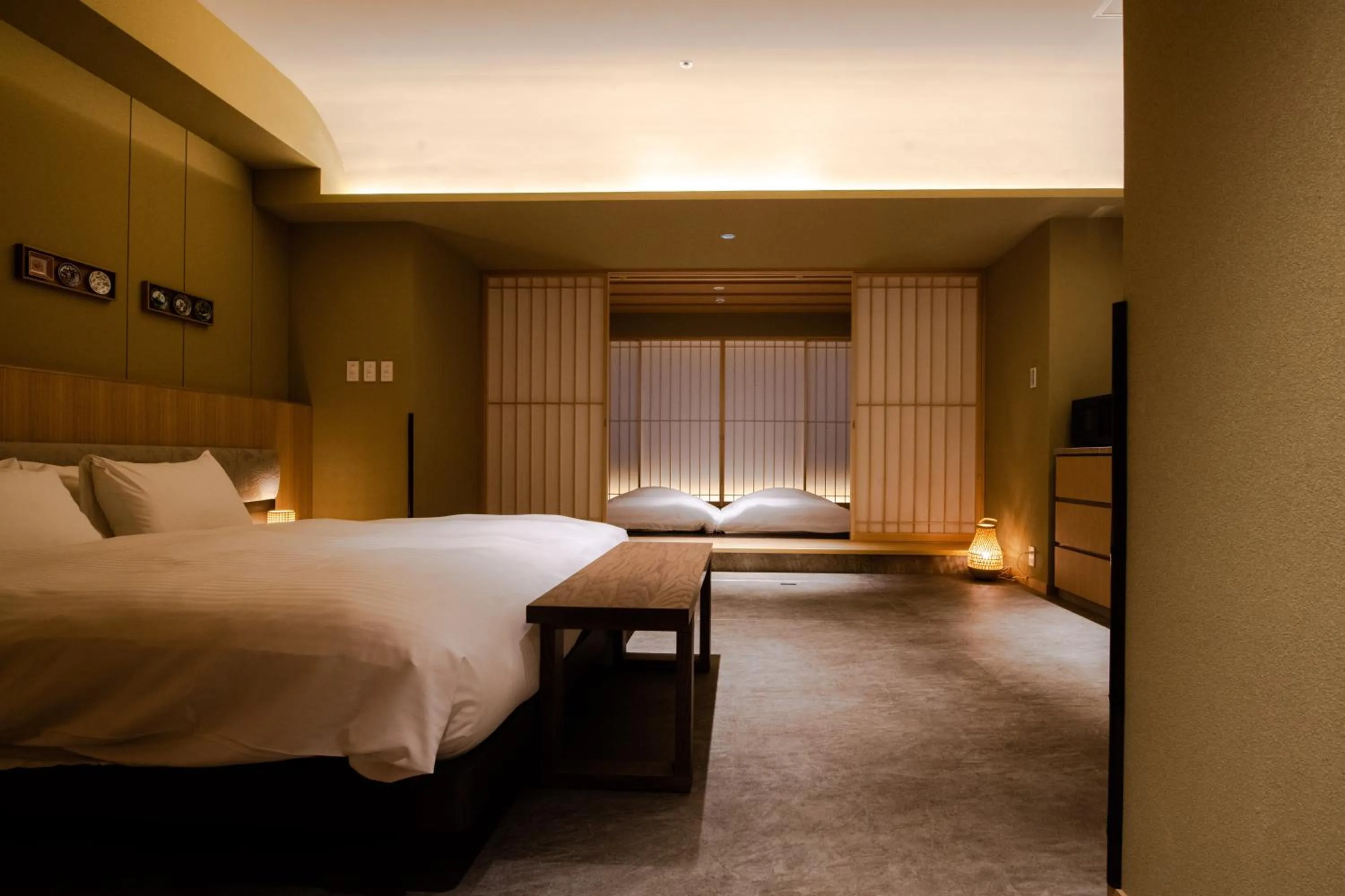 Bed in GuestHouse MIYABI Premium