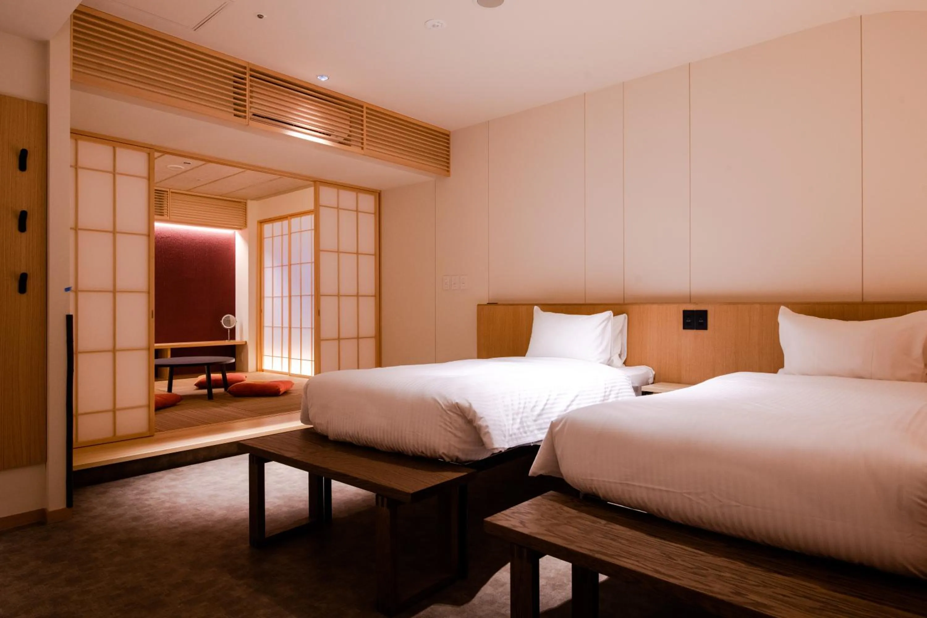 Bed in GuestHouse MIYABI Premium