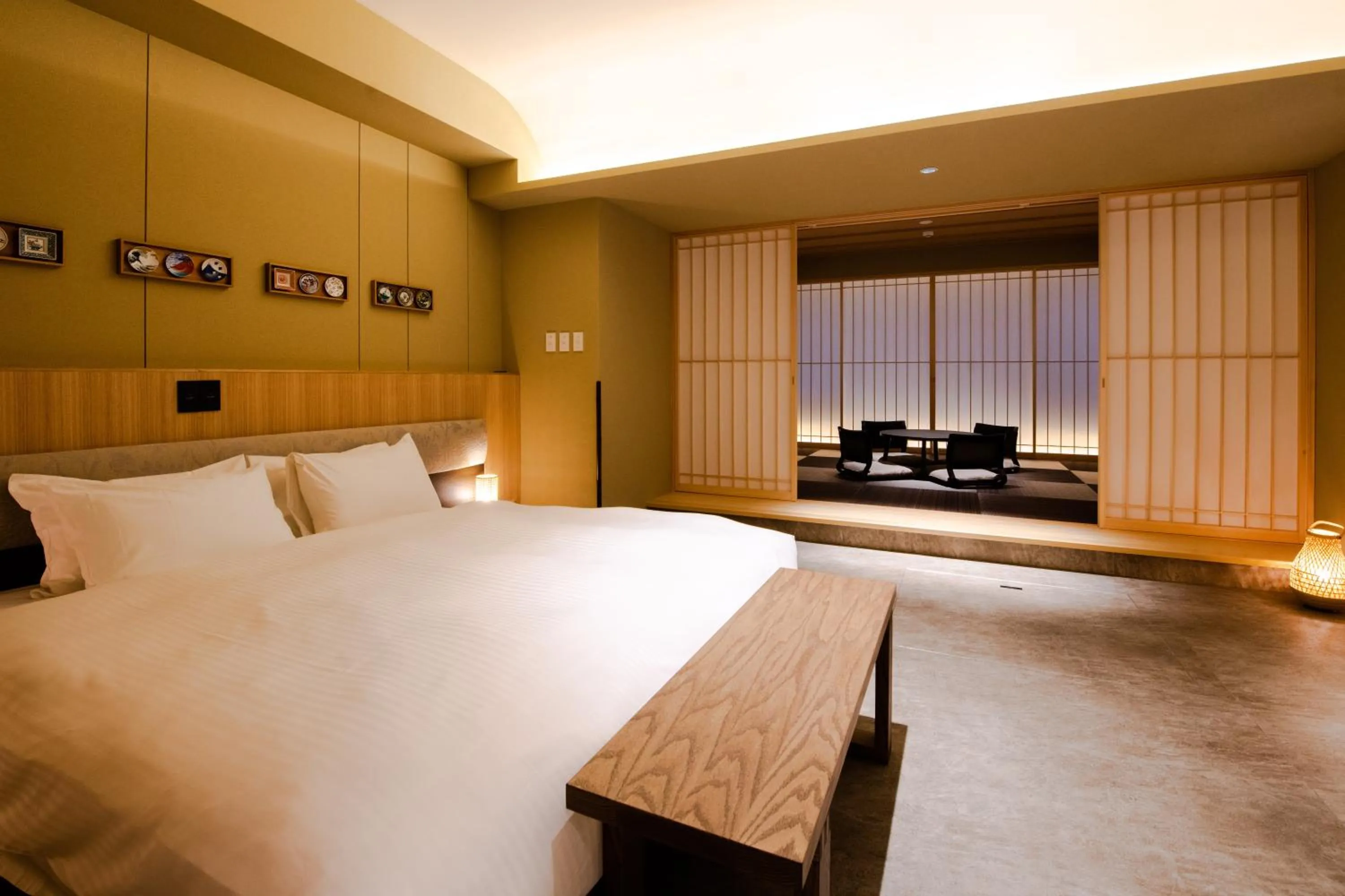 Bed in GuestHouse MIYABI Premium