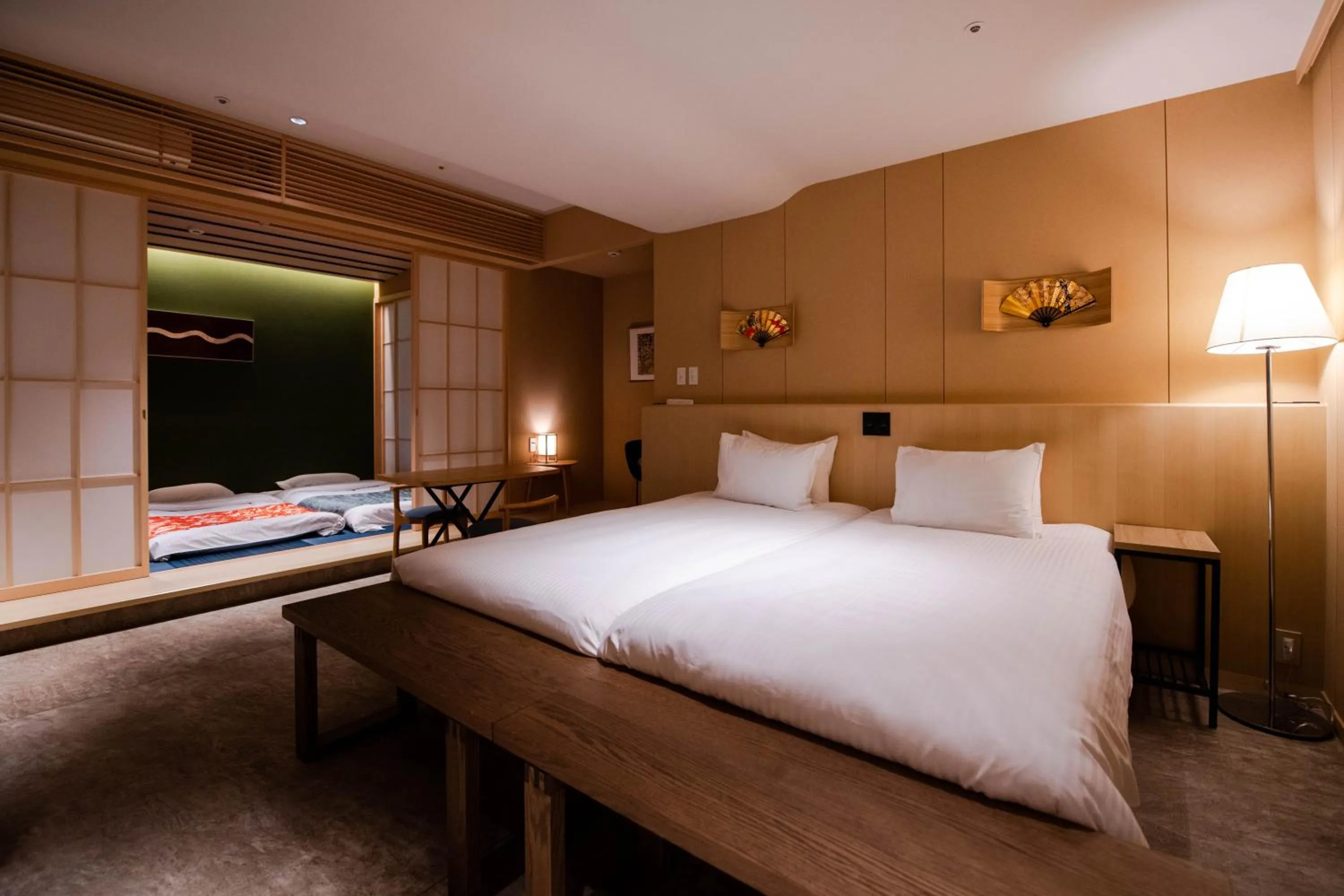 Bed in GuestHouse MIYABI Premium