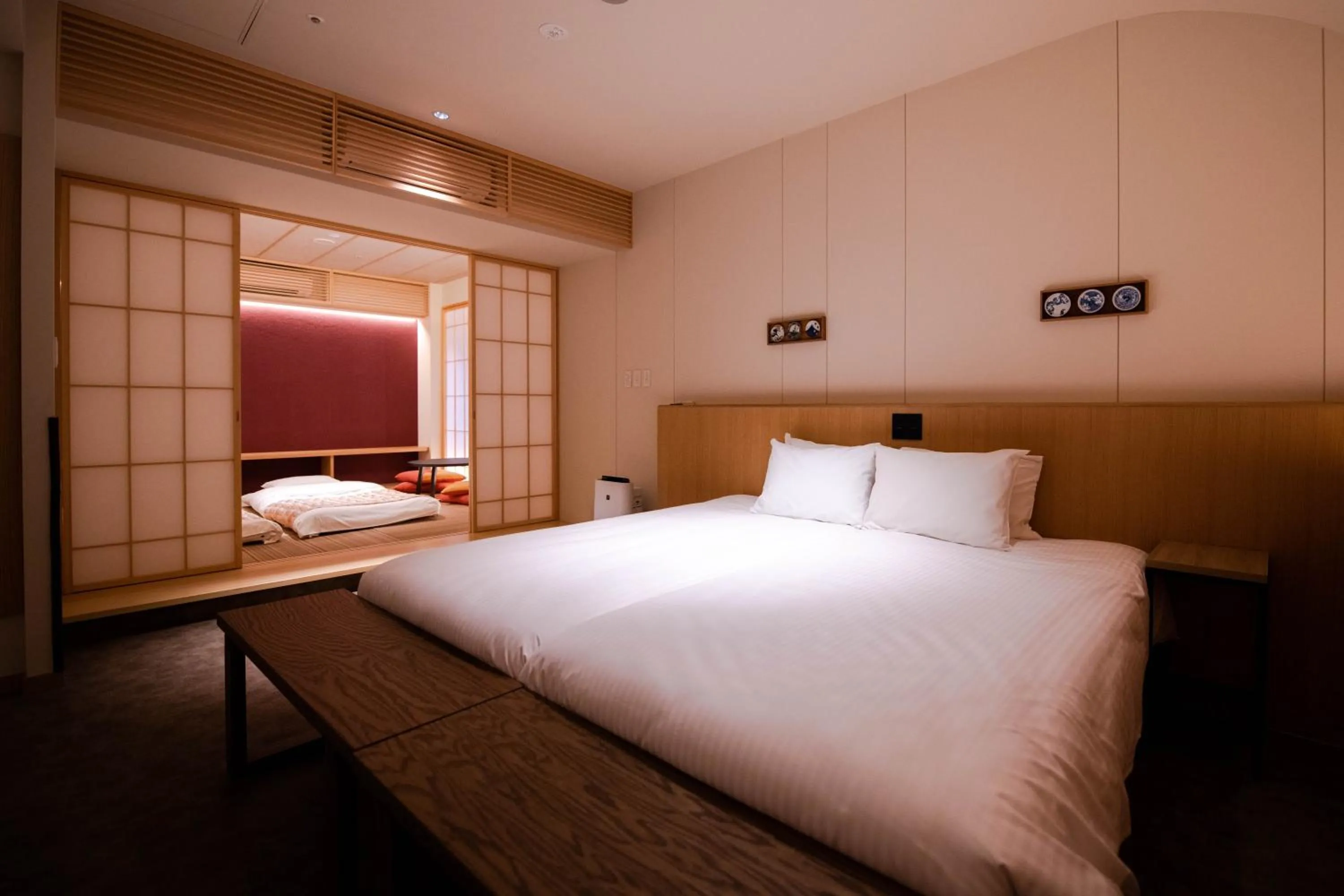 Bed in GuestHouse MIYABI Premium