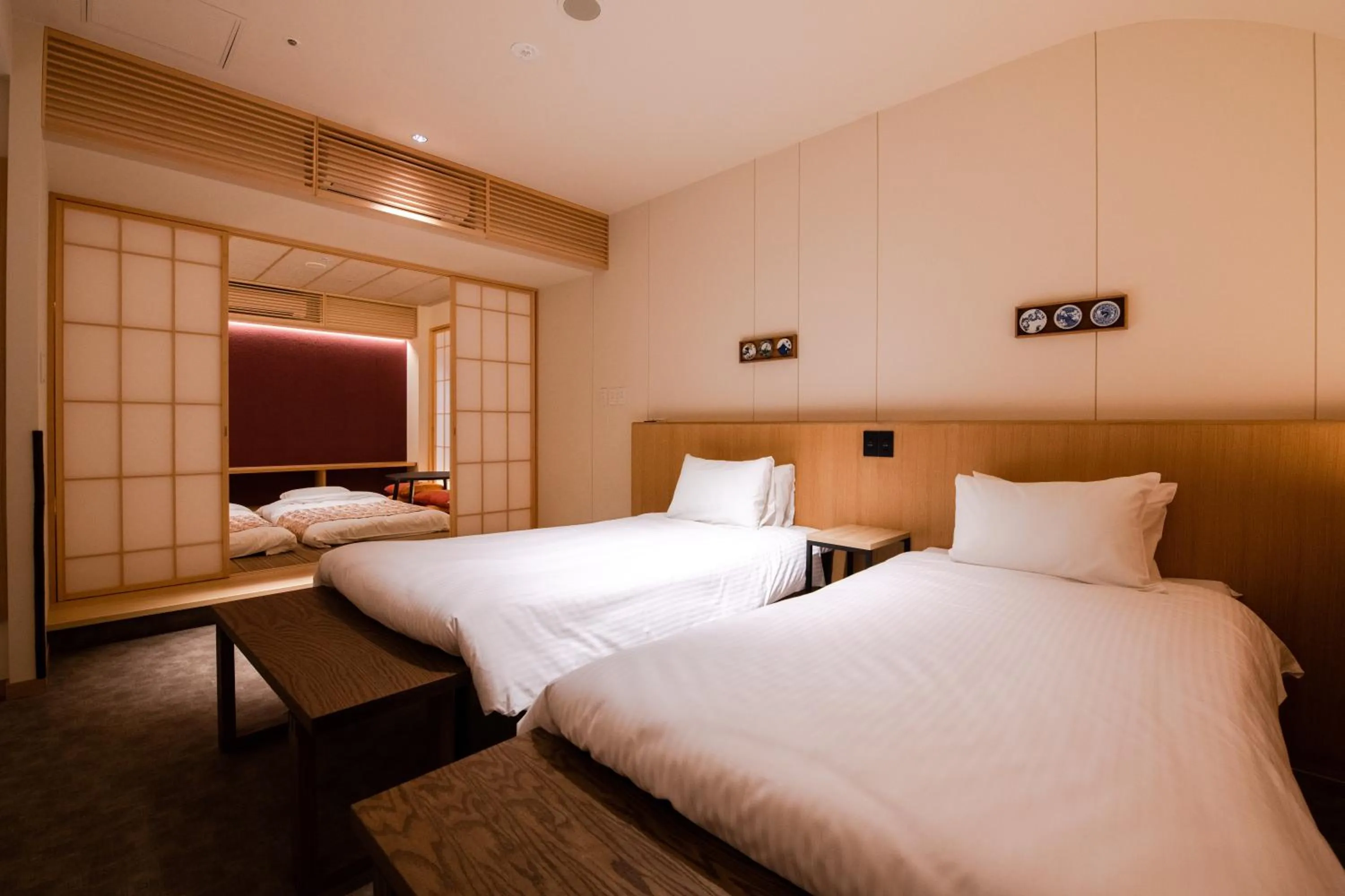 Bed in GuestHouse MIYABI Premium