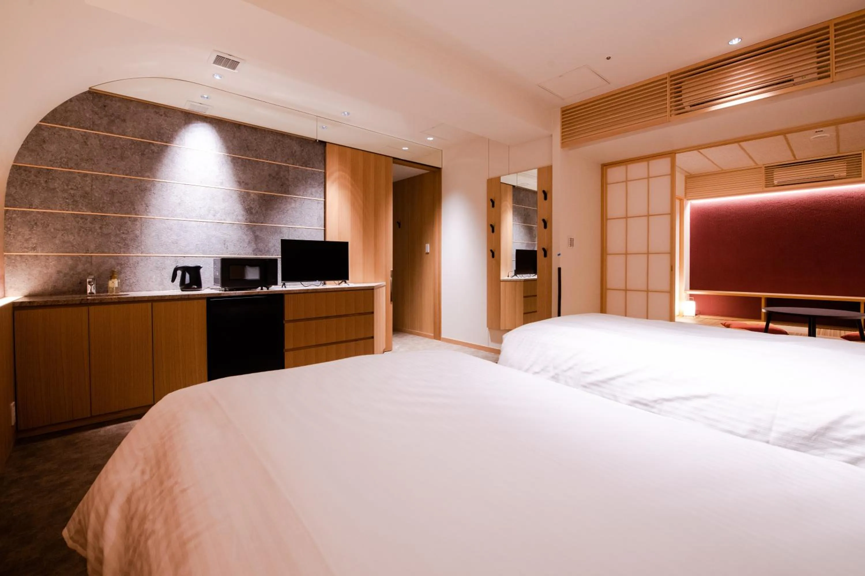 Bed in GuestHouse MIYABI Premium