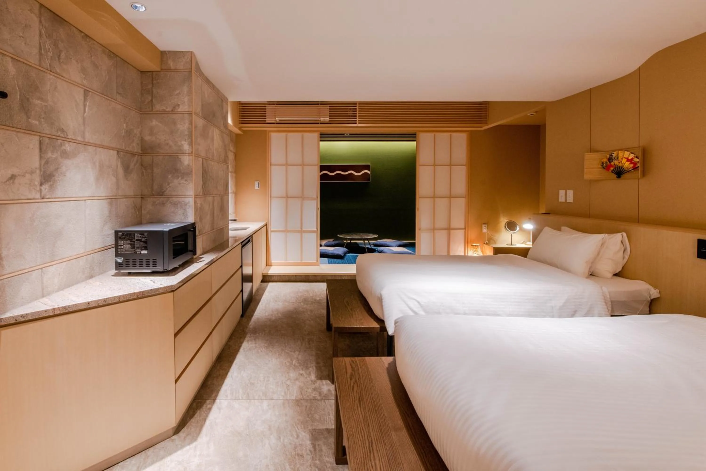 Bed in GuestHouse MIYABI Premium