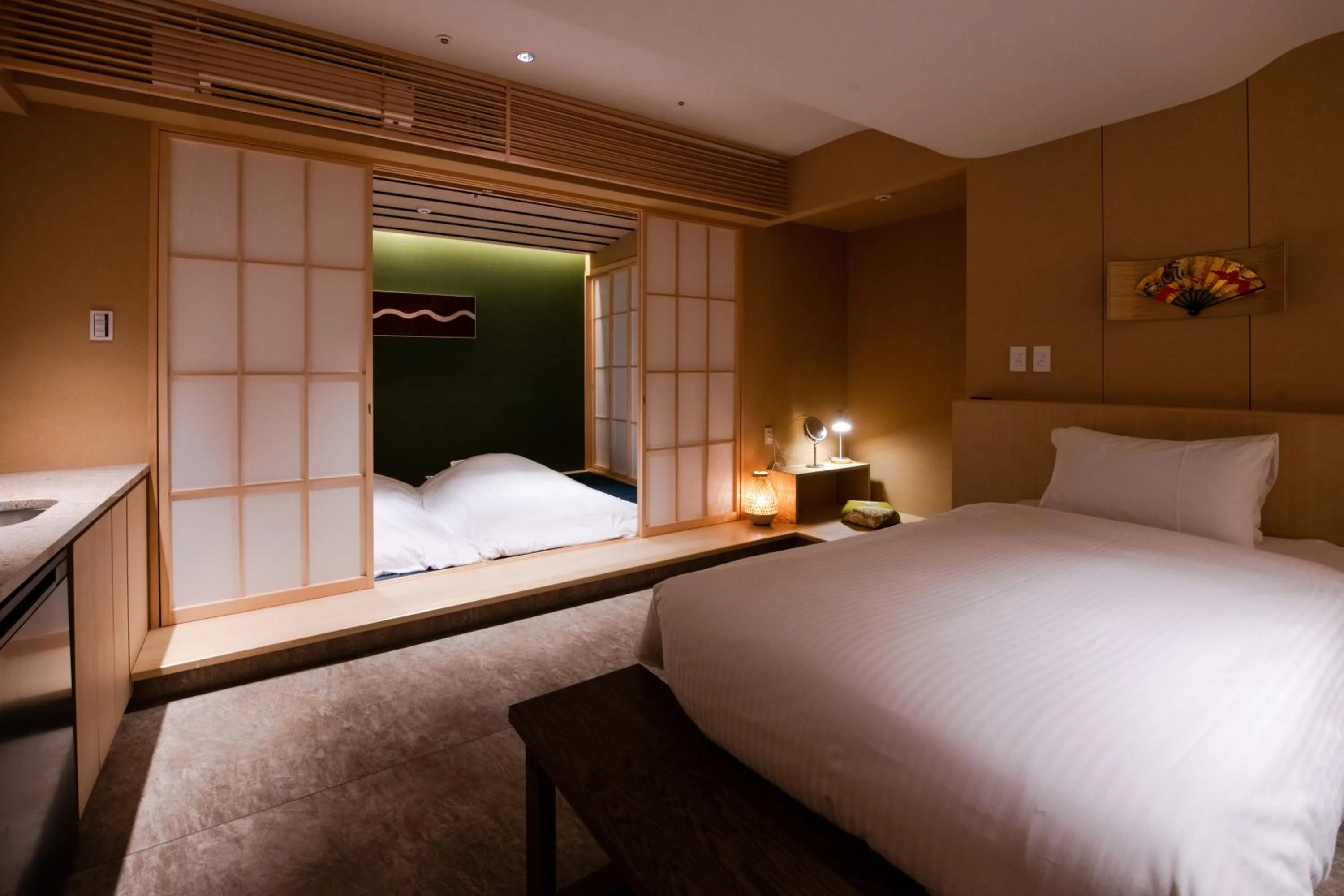 Bed in GuestHouse MIYABI Premium