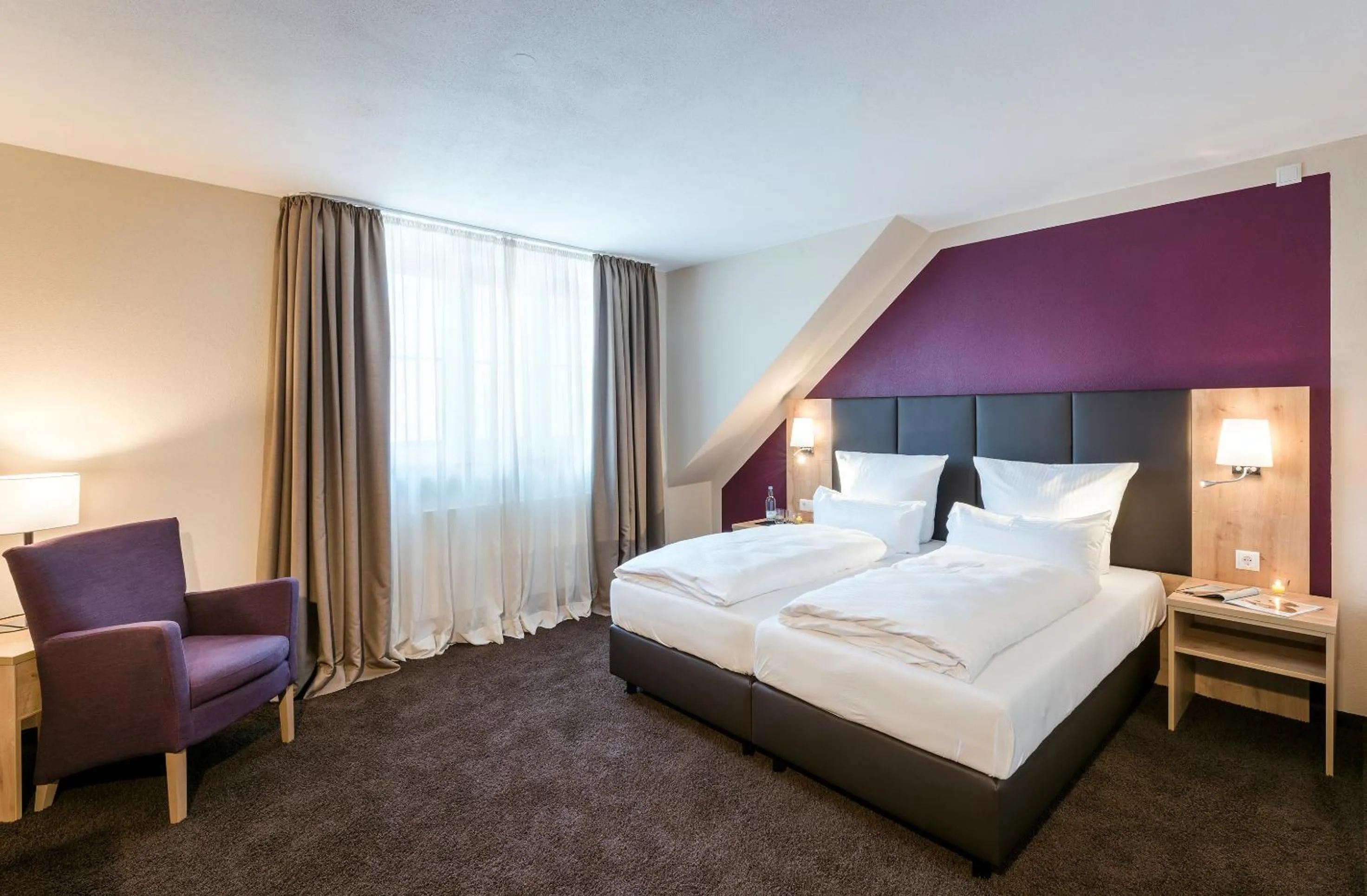 Bed in Die Post Hotel