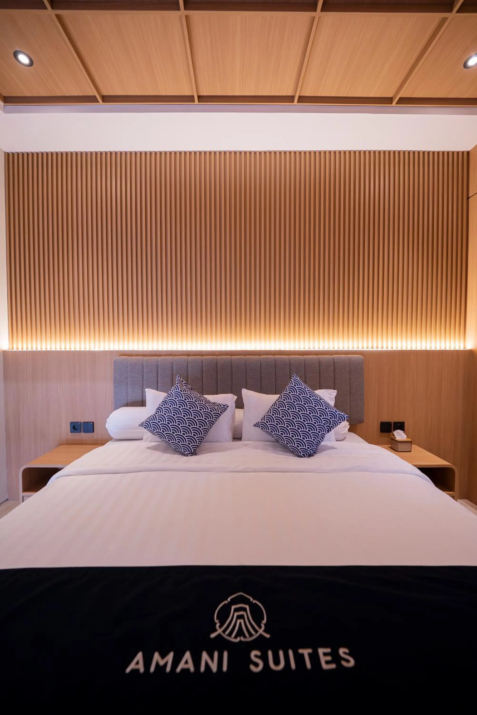 Bed in Amani Suites Yogyakarta