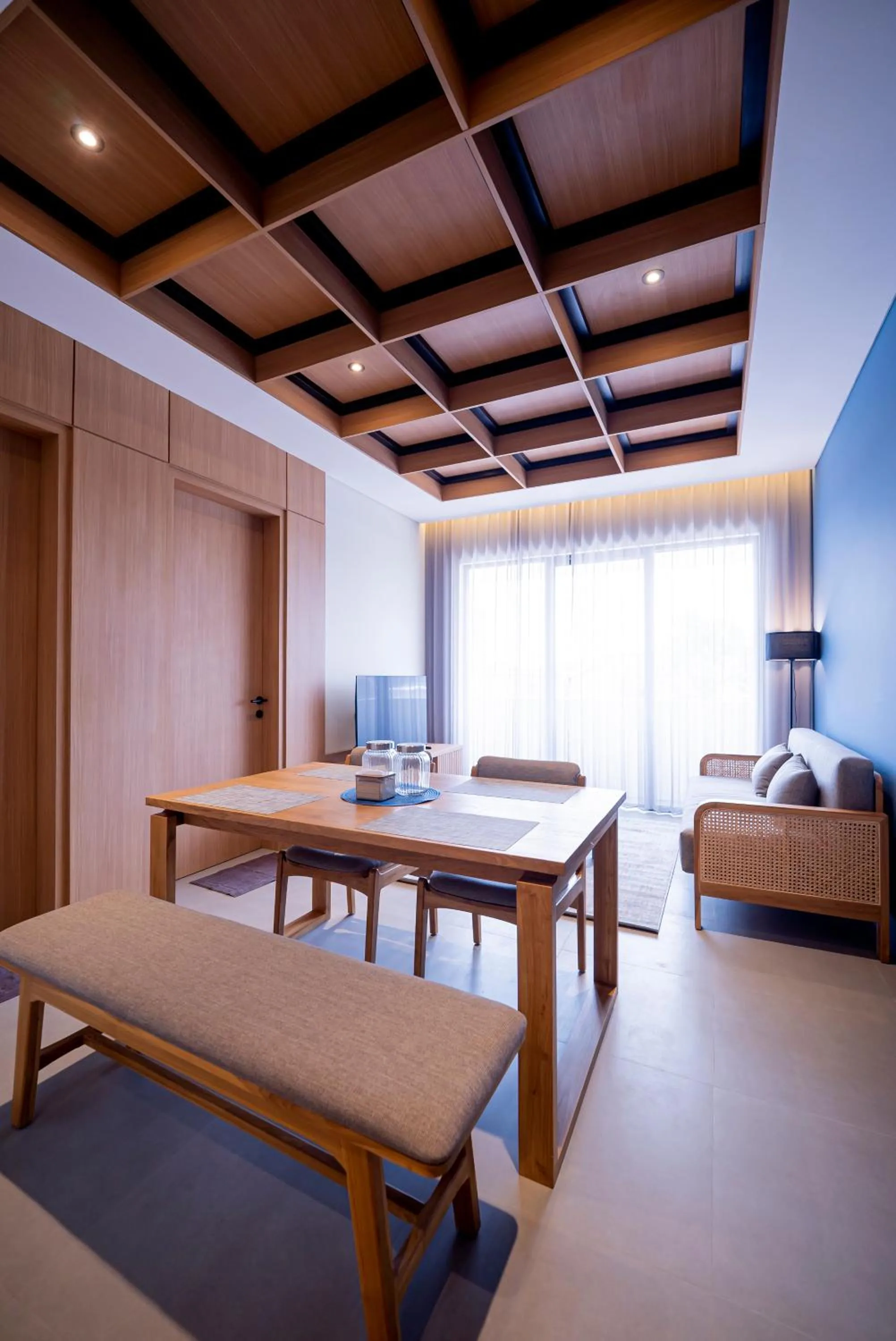 Bed in Amani Suites Yogyakarta