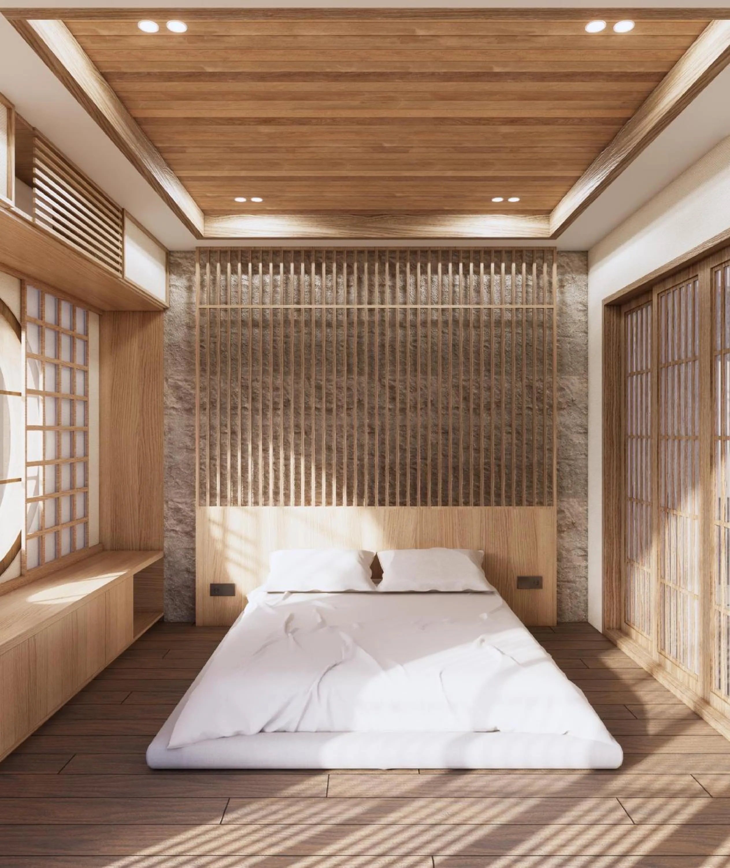 Bed in Amani Suites Yogyakarta
