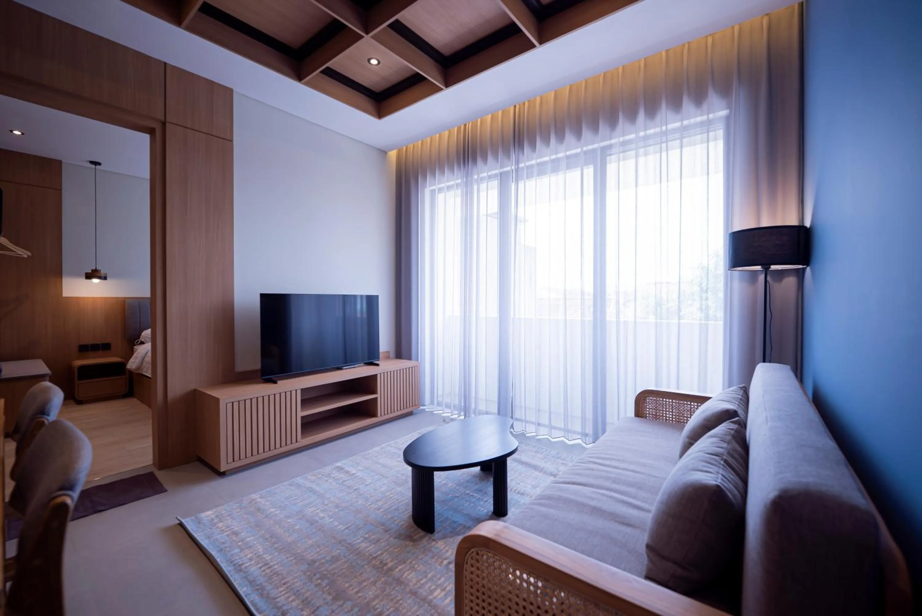 Bed in Amani Suites Yogyakarta