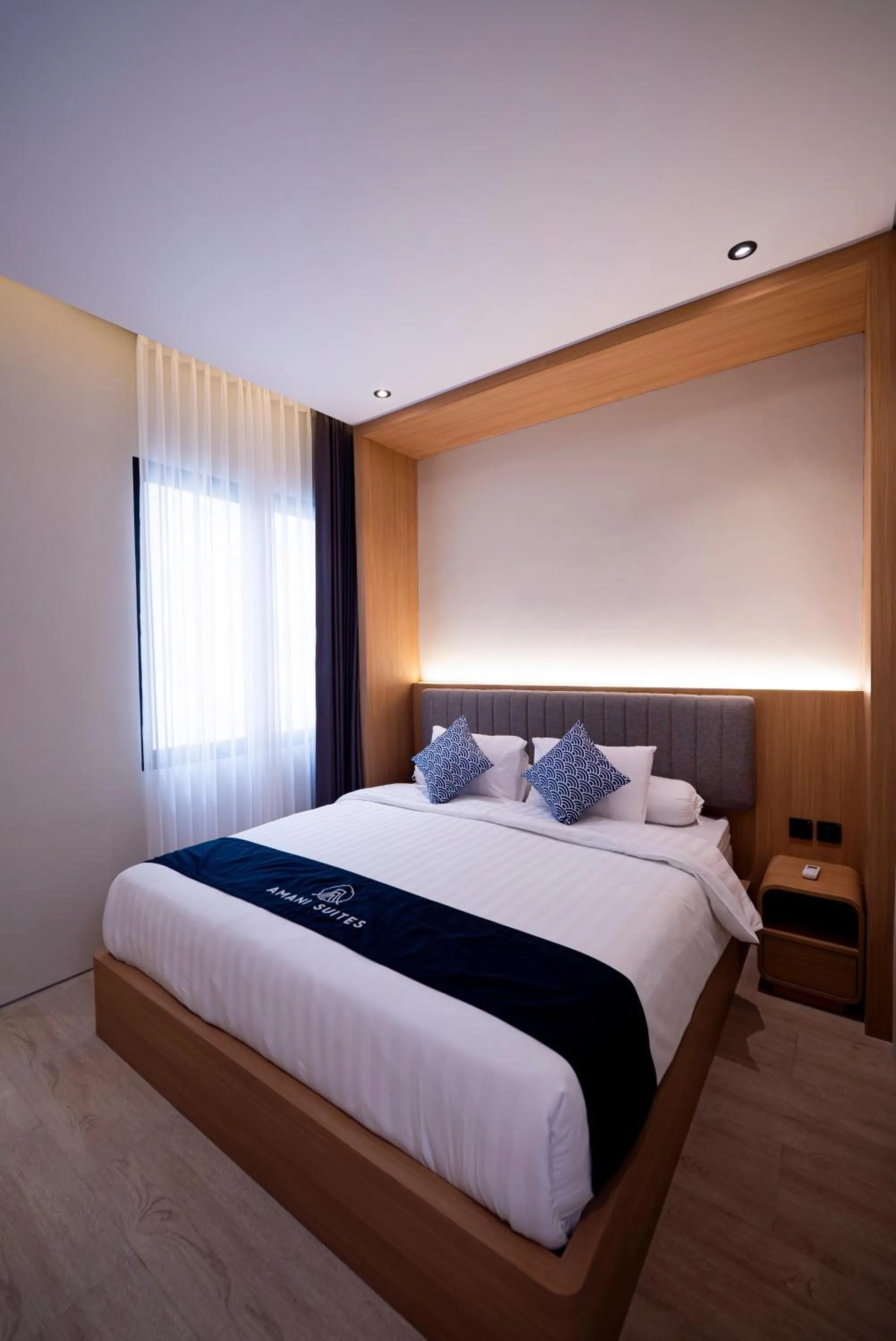 Bed in Amani Suites Yogyakarta