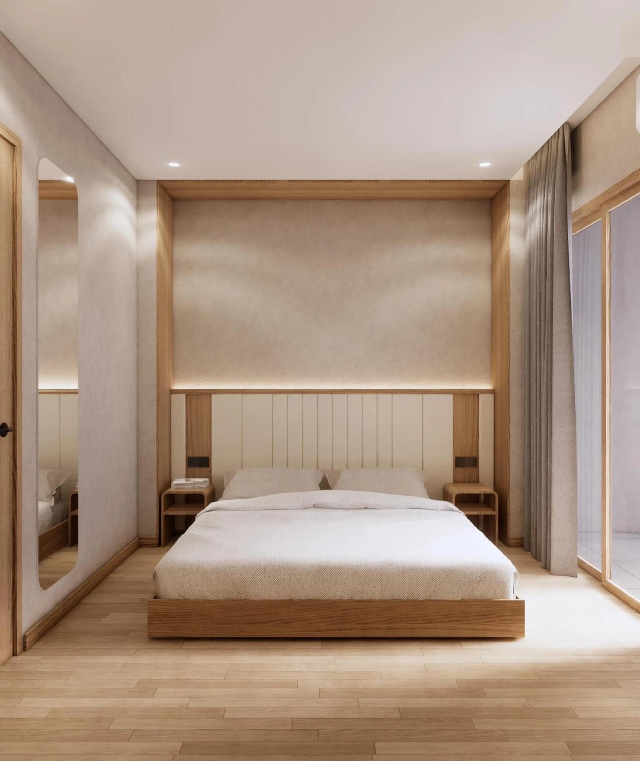 Bed in Amani Suites Yogyakarta