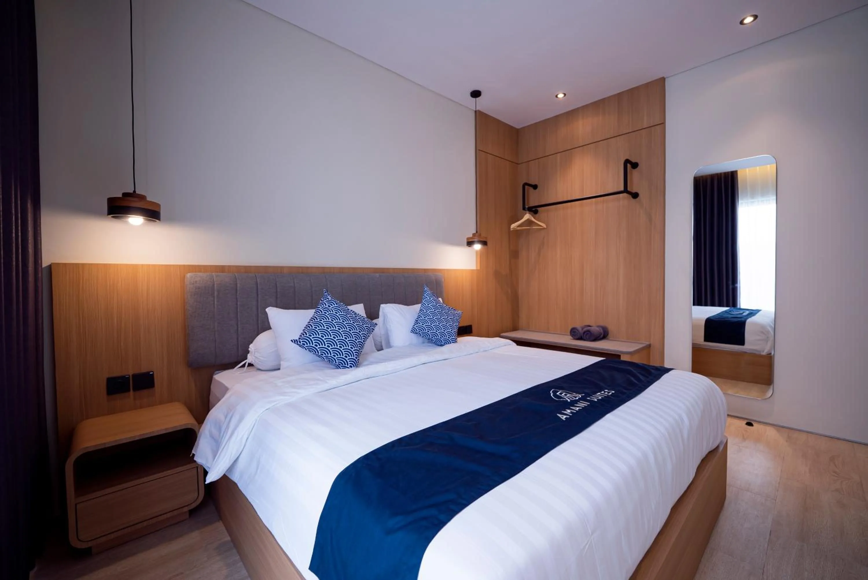 Bed in Amani Suites Yogyakarta