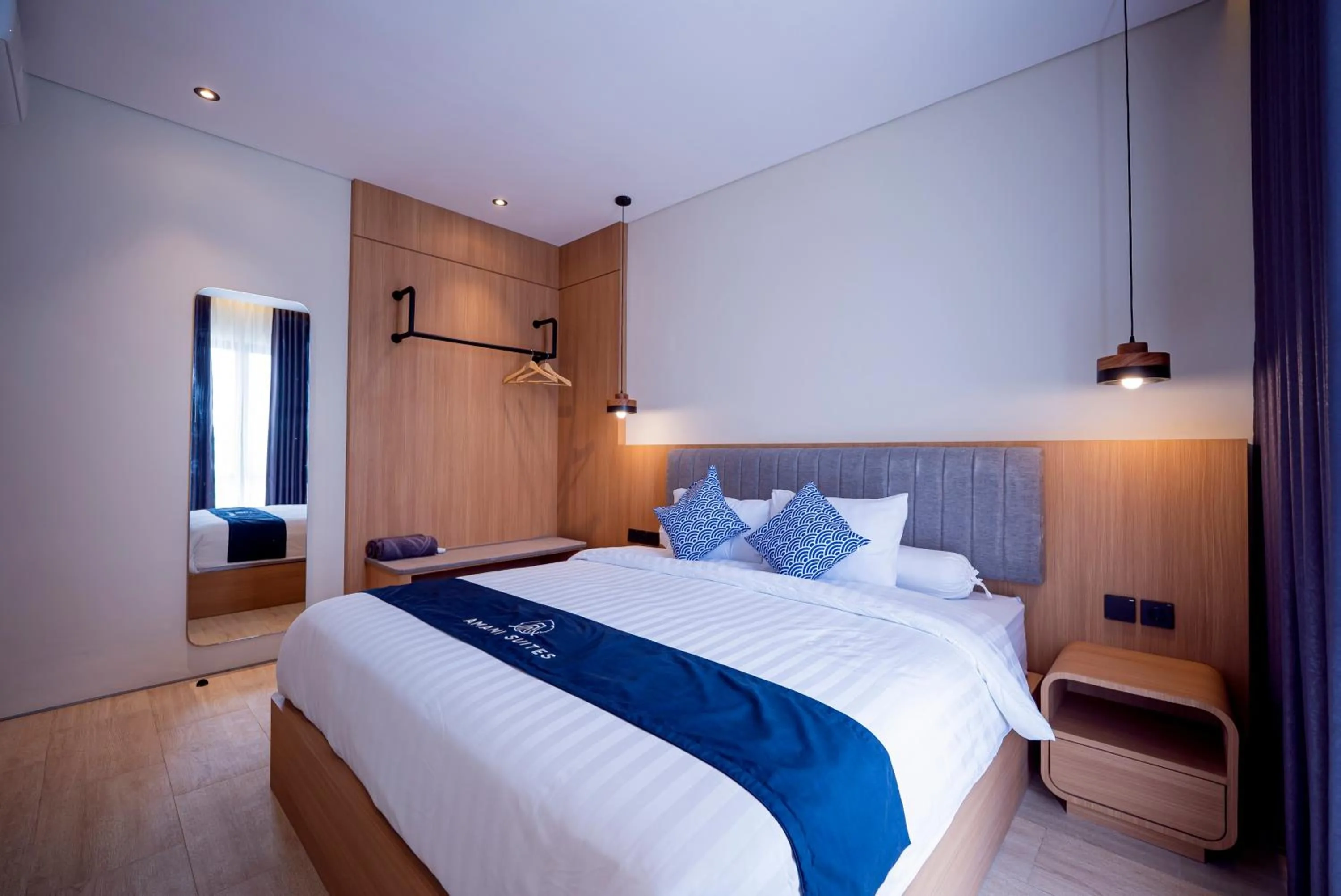 Bed in Amani Suites Yogyakarta