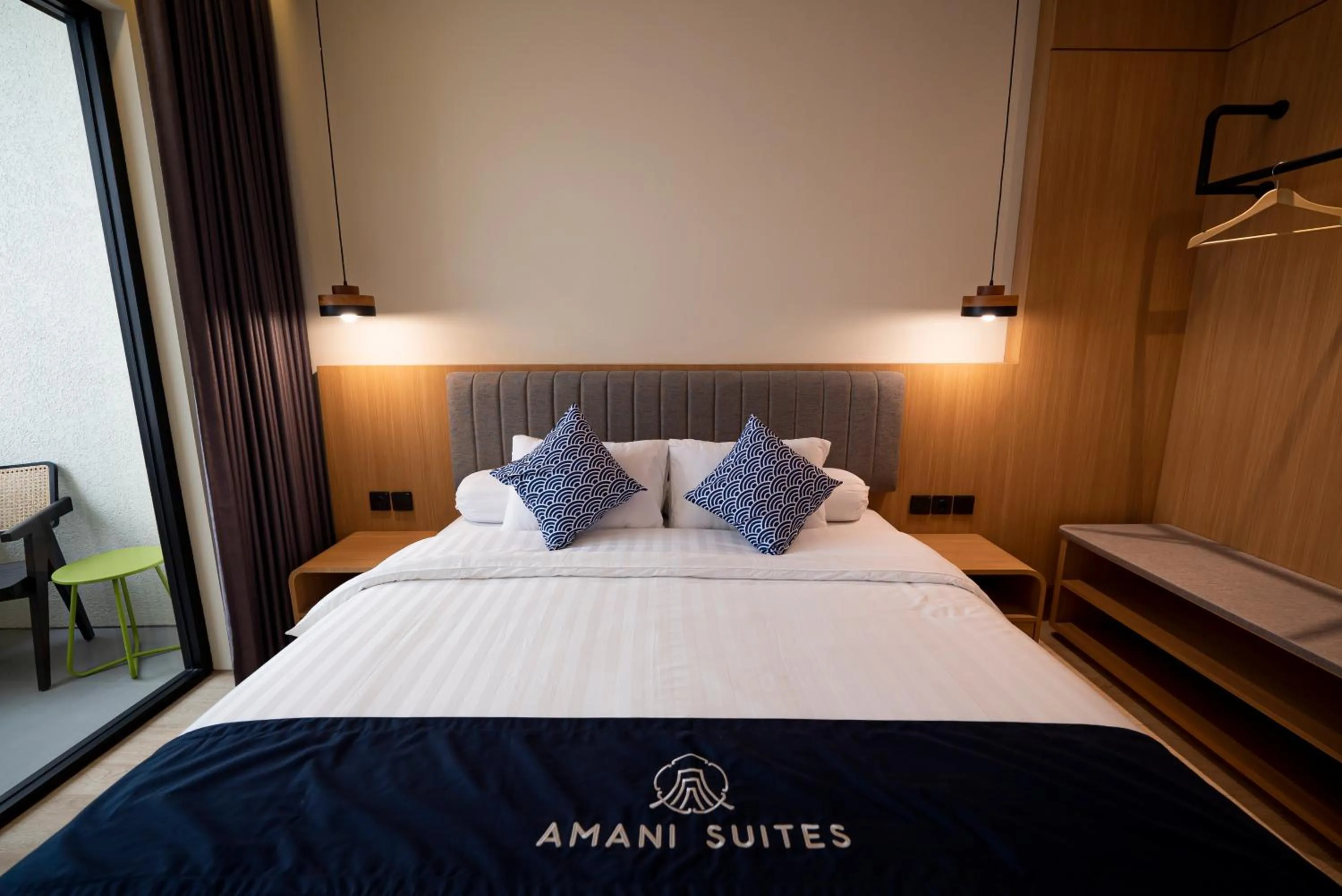 Bed in Amani Suites Yogyakarta