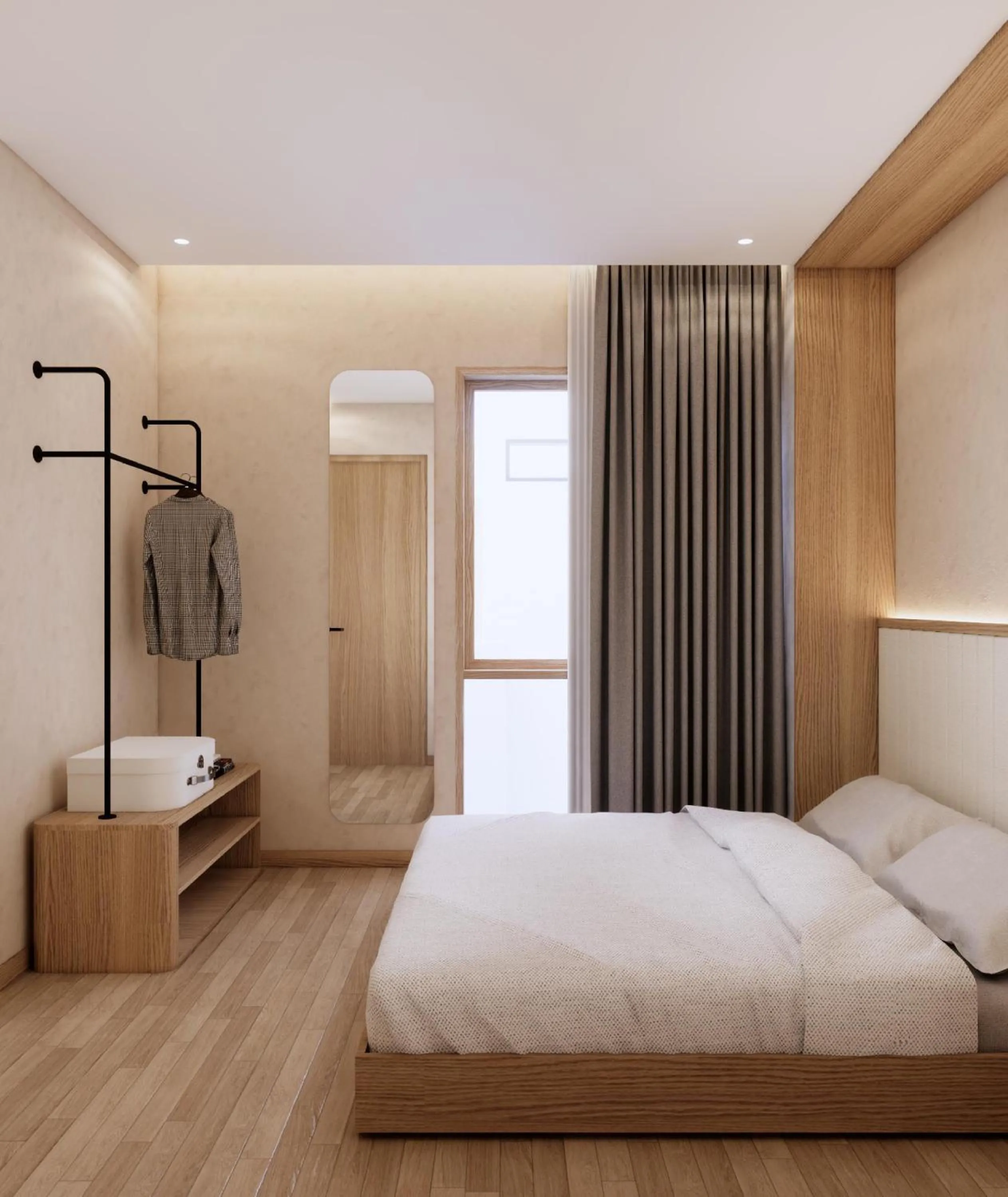 Bed in Amani Suites Yogyakarta