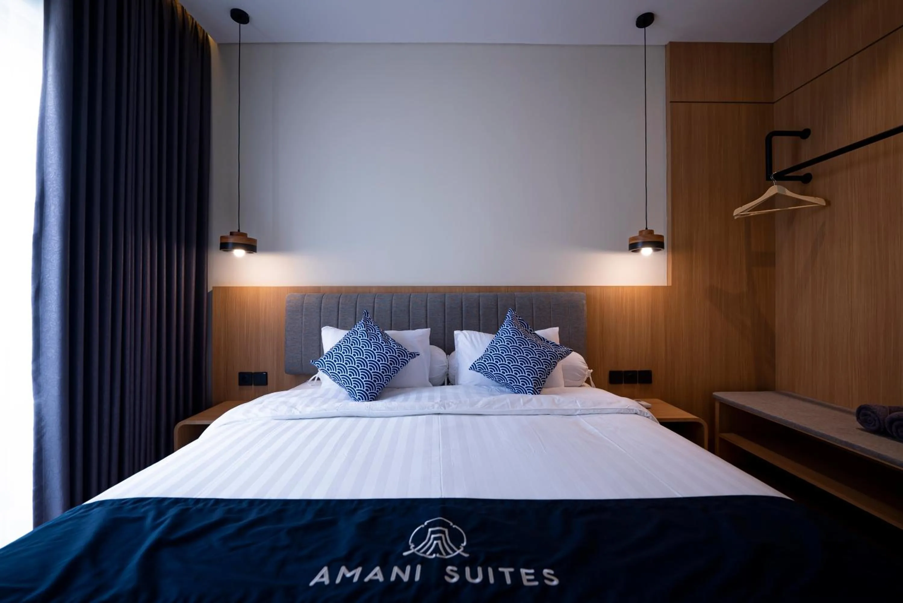 Bed in Amani Suites Yogyakarta
