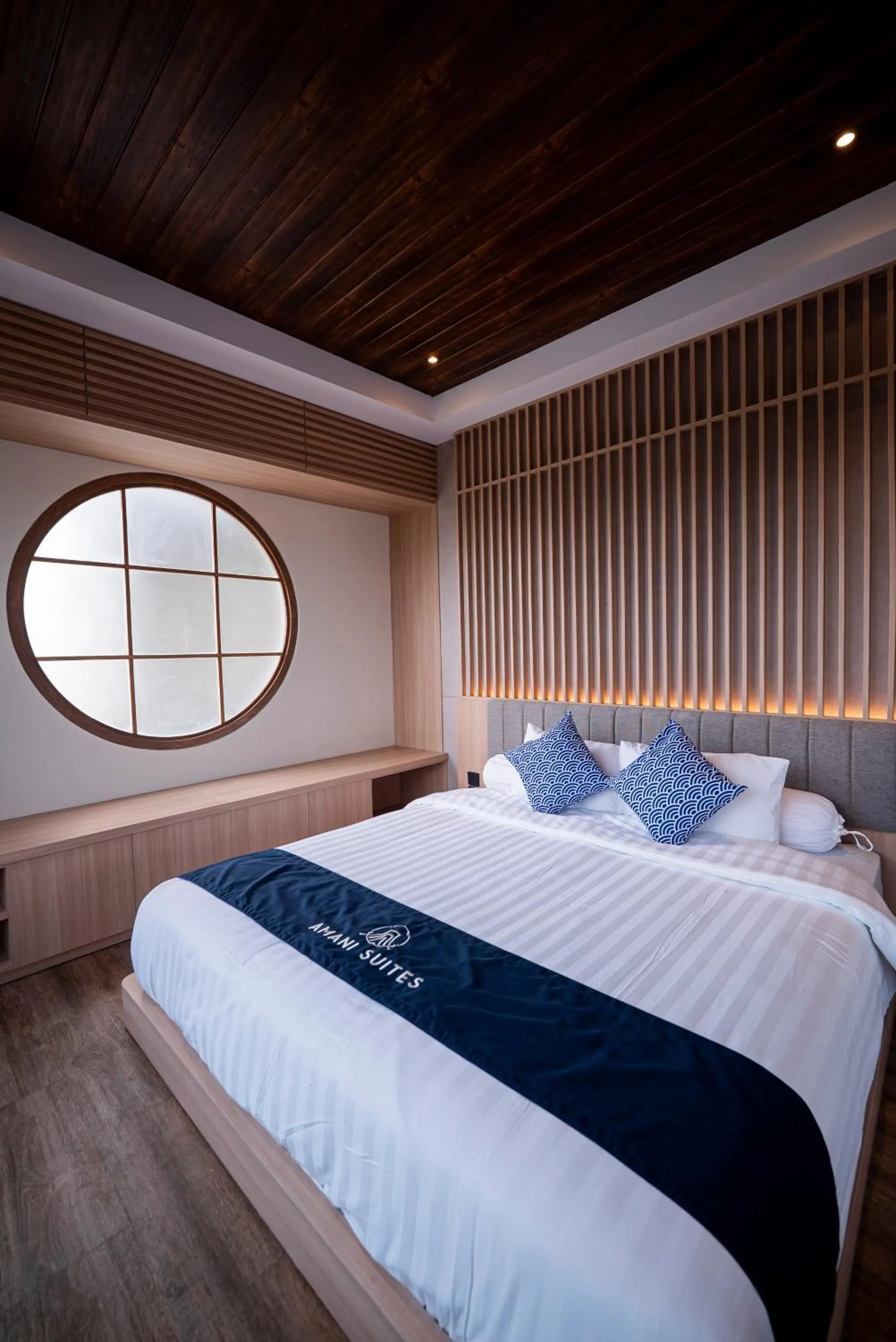 Bed in Amani Suites Yogyakarta