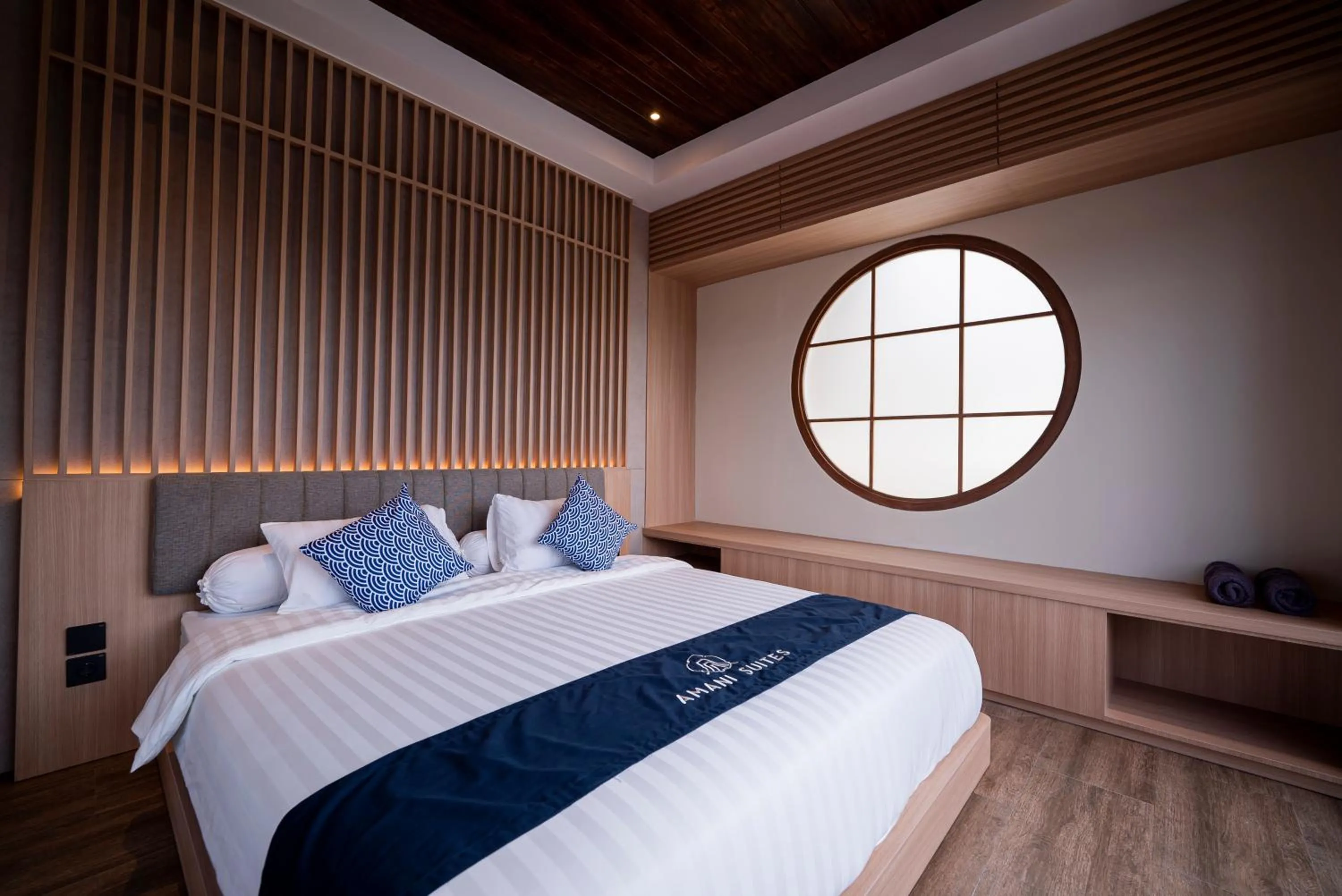 Bed in Amani Suites Yogyakarta